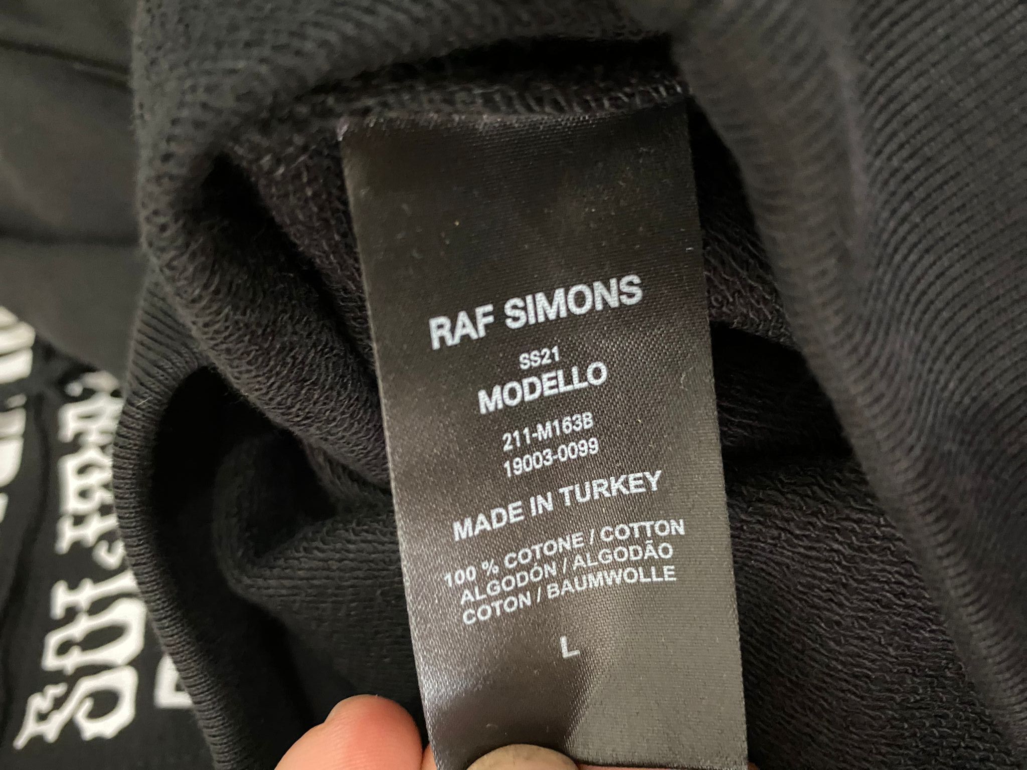 Raf Simons Raf Simons Black 'Rites Of Joy' Hoodie Size US L / EU 52-54 / 3 - 13 Thumbnail