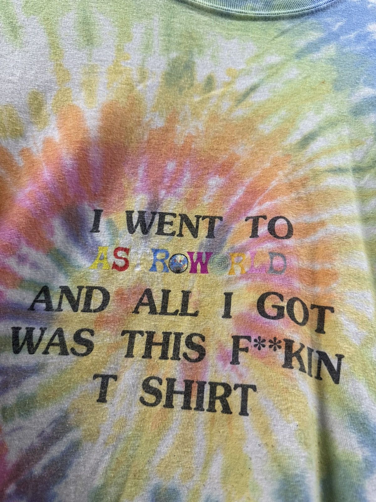 Travis Scott Travis Scott Lollapalooza Tie Dye tee All I got tee Size US L / EU 52-54 / 3 - 2 Thumbnail