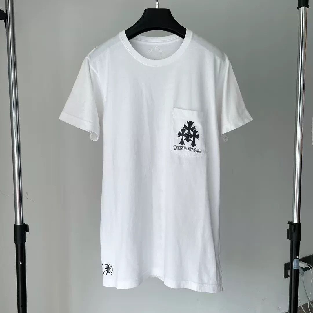 Chrome Hearts Chrome Hearts White Cross Scroll Short Sleeve Size US M / EU 48-50 / 2 - 1 Thumbnail