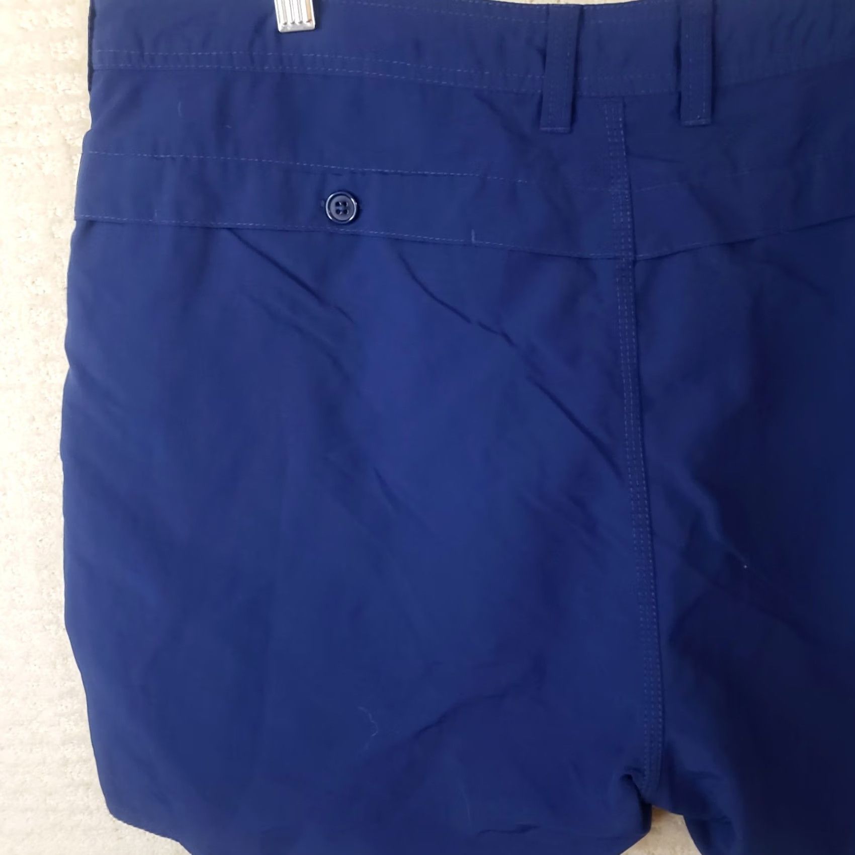 Vintage AFTCO Shorts Mens Cargo 38 Inseam 6" Blue Nylon Elastic Waist Pockets Quick Dry Casual Spring Summer Fall Beach Outdoor Mens Size US 38 / EU 54 - 7 Thumbnail