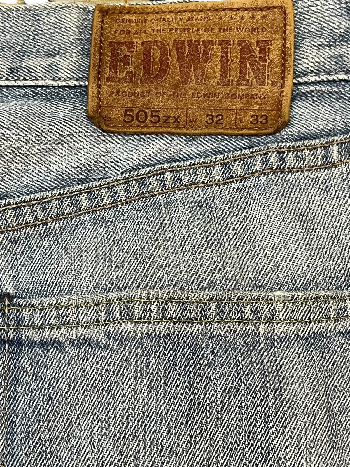 Edwin × Japanese Brand Vintage Edwin 505zx Selvedge Faded Denim Size US 32 / EU 48 - 9 Thumbnail