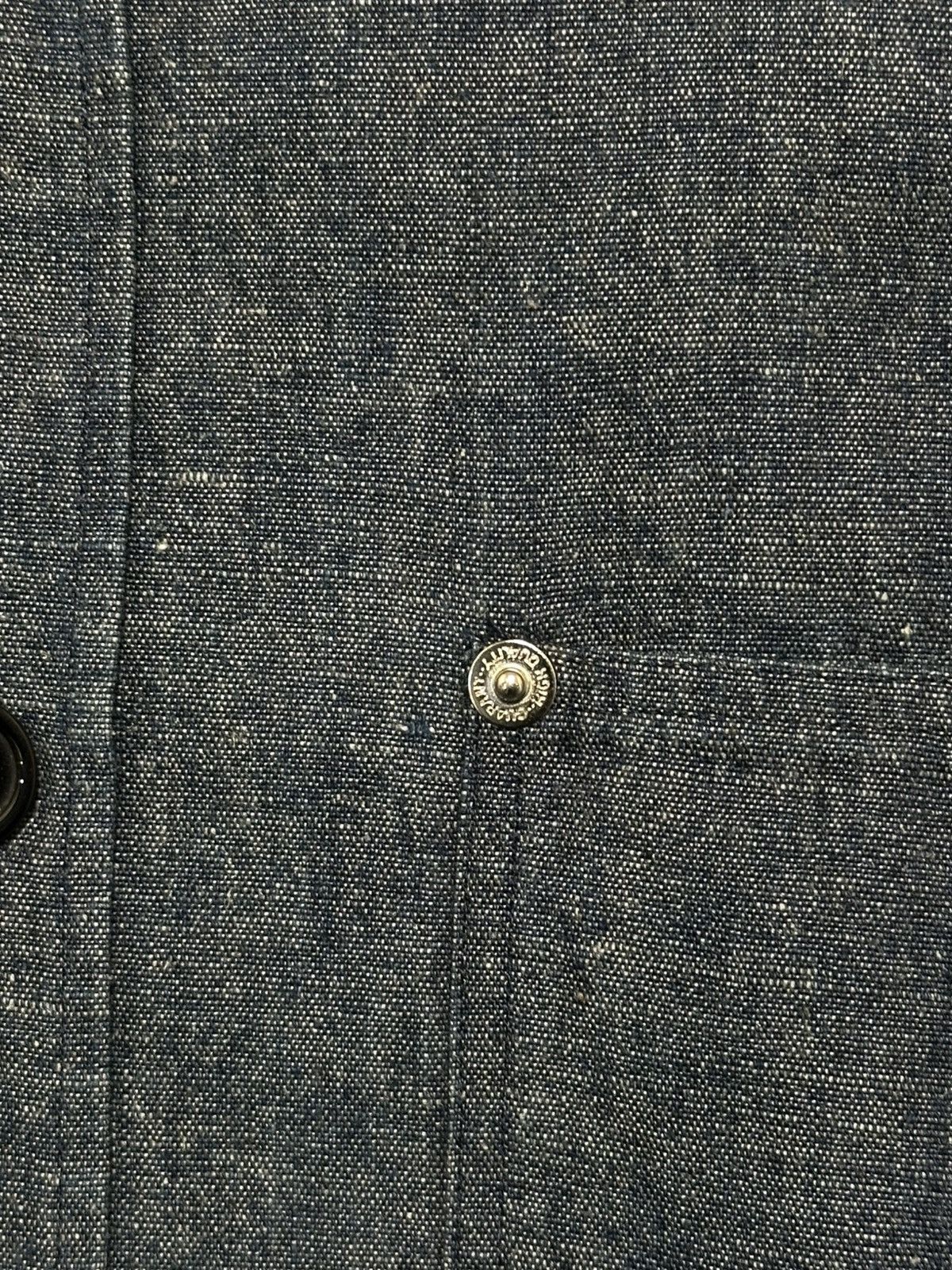 Y's for Men vintage YS Japanese denim work shirt in black. Size US XL / EU 56 / 4 - 11 Thumbnail