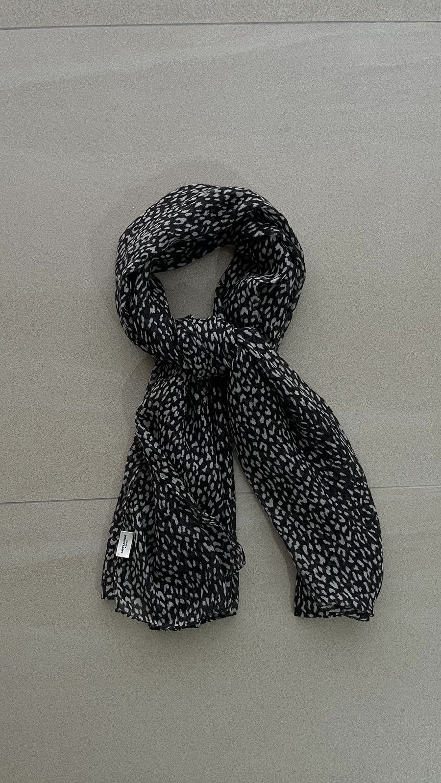 Saint Laurent Paris FW13 Saint Laurent Paris Babycat Silk Scarf by Hedi Slimane Size ONE SIZE - 2 Thumbnail