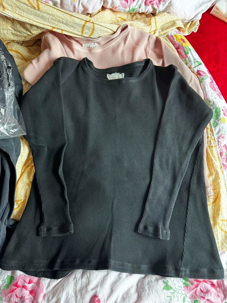Greg Lauren Greg Lauren size3 Black Waffle Long Sleeve Size US L / EU 52-54 / 3 - 4 Thumbnail