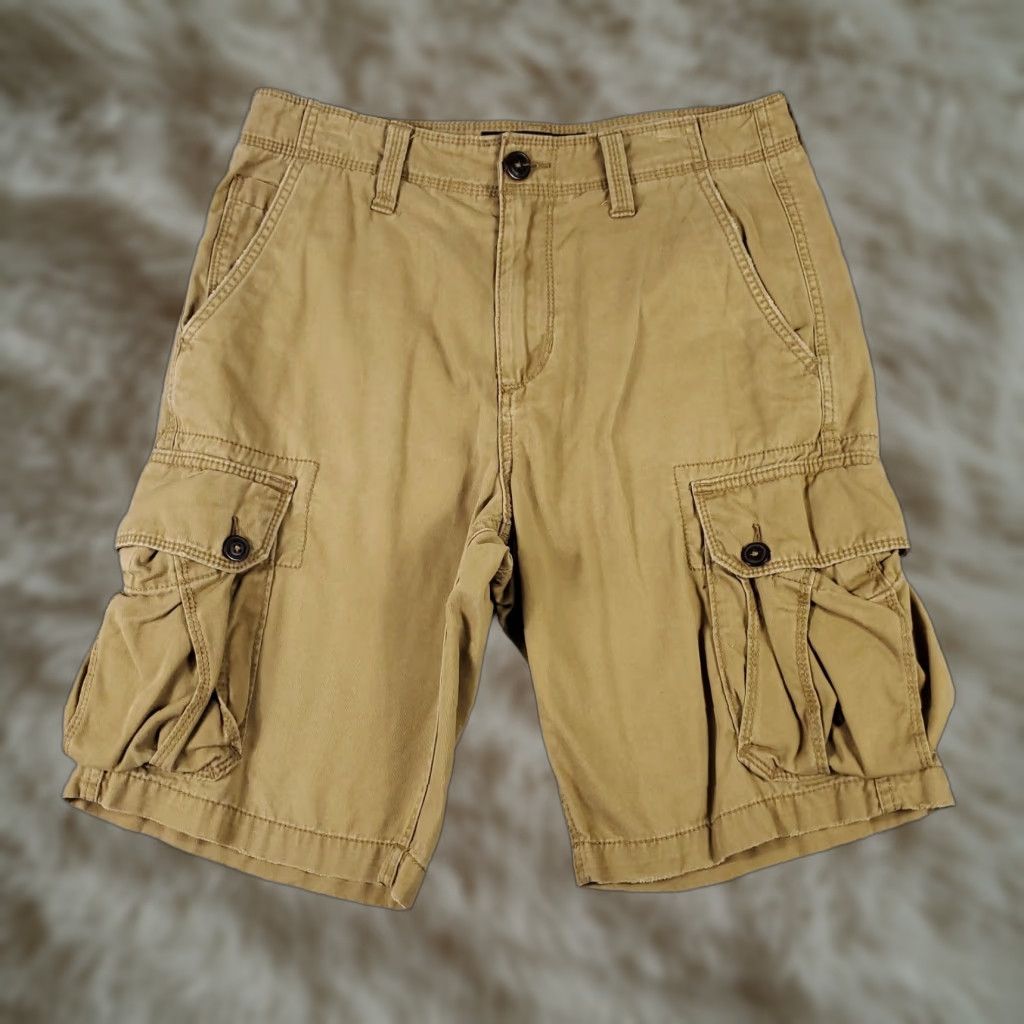 American Eagle Outfitters VINTAGE American Eagle Cargo Shorts Mens 30 Beige Casual Outdoor Summer Fall Spring Winter Size US 30 / EU 46 - 1 Thumbnail
