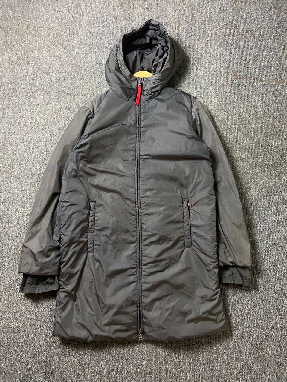 Prada Prada Sport Nylon Padded Hooded Long Jacket (180) Size US XS / EU 42 / 0 - 1 Thumbnail