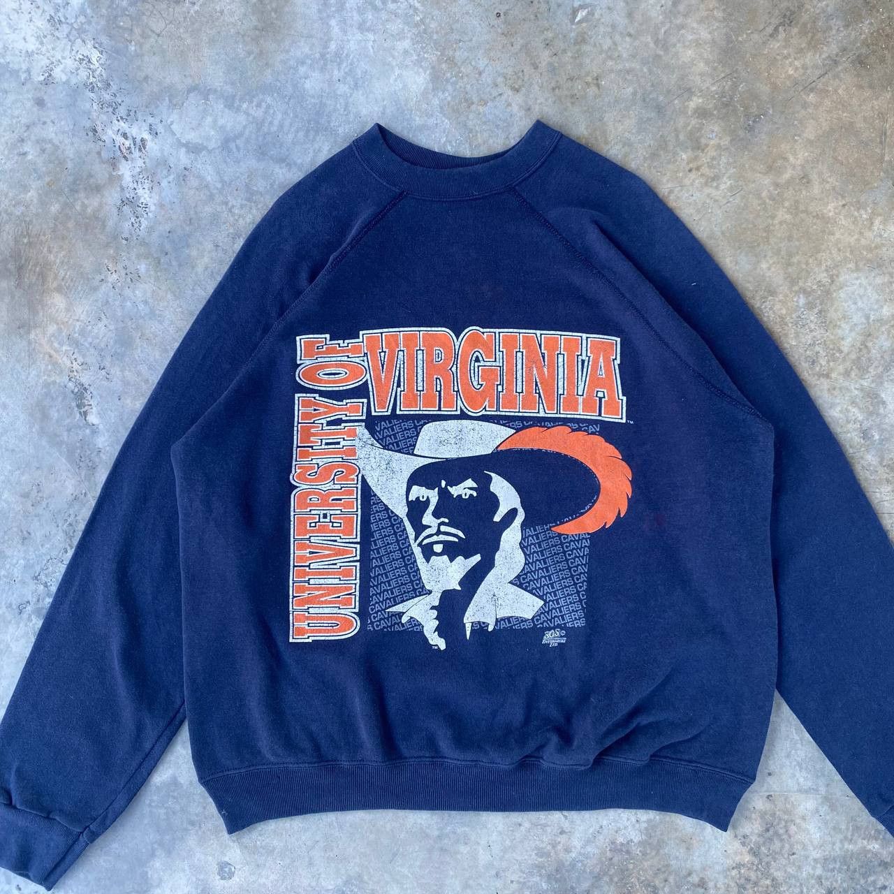 Vintage VINTAGE 80S VIRGINA UNIVERSITY CREWNECK FADED BLUE Size US XL / EU 56 / 4 - 4 Thumbnail