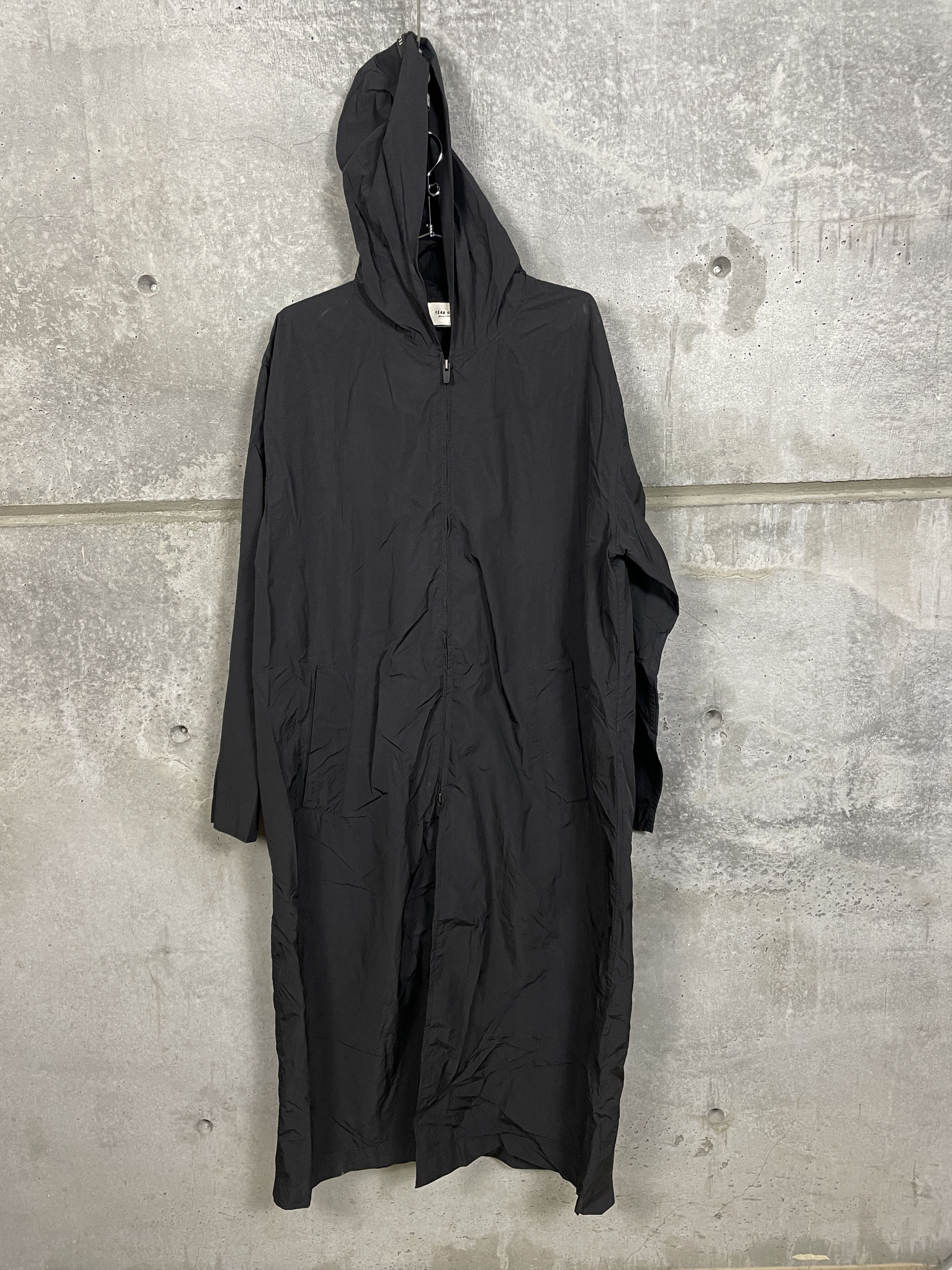 Fear of God $1195 Fear of God Logo Nylon Hooded Rain Jacket Size US XS / EU 42 / 0 - 4 Thumbnail