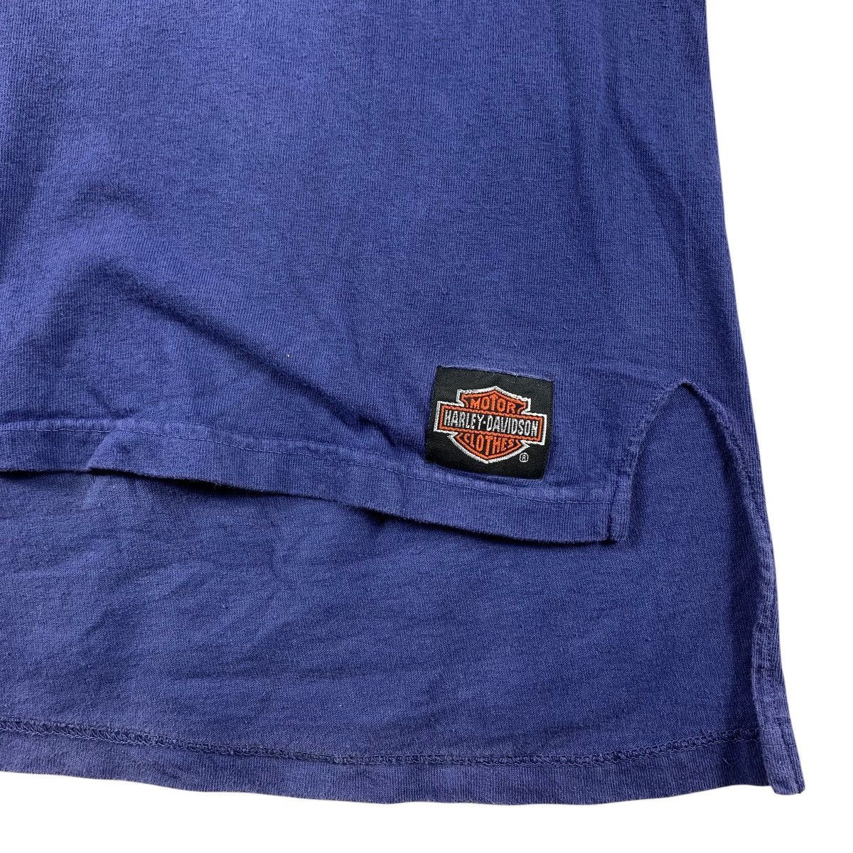 Harley Davidson Vintage 90s HARLEY DAVIDSON big logo back hit spellout tee Size US XL / EU 56 / 4 - 8 Thumbnail