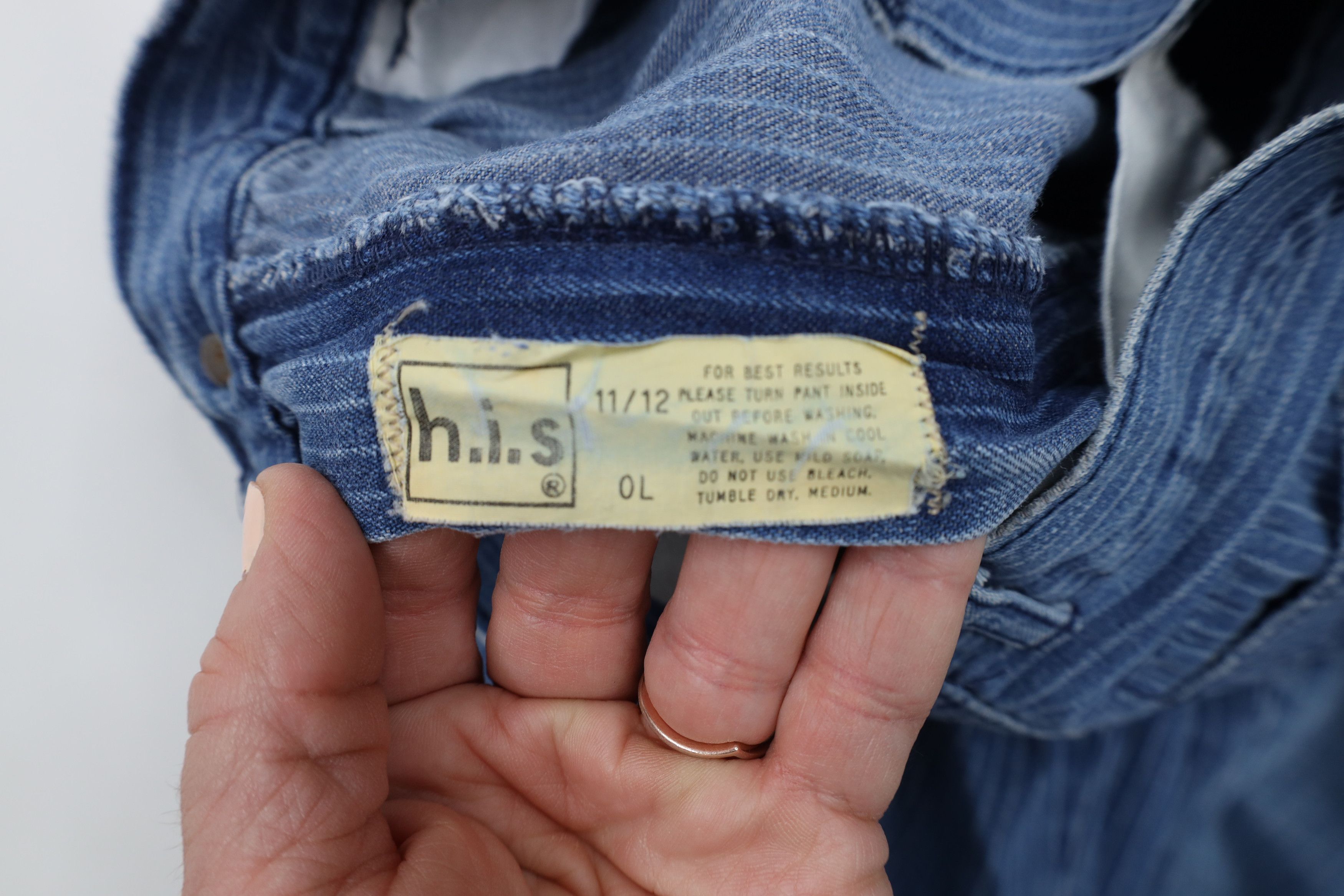 Vintage Vintage 90s Streetwear Pinstriped Pleated Denim Jeans Size 34" / US 12 / IT 48 - 9 Thumbnail