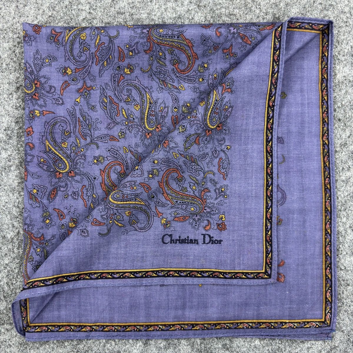 Christian Dior Monsieur × Vintage Handkerchief # E047 # Bandana # Neckerchief Size ONE SIZE - 1 Thumbnail