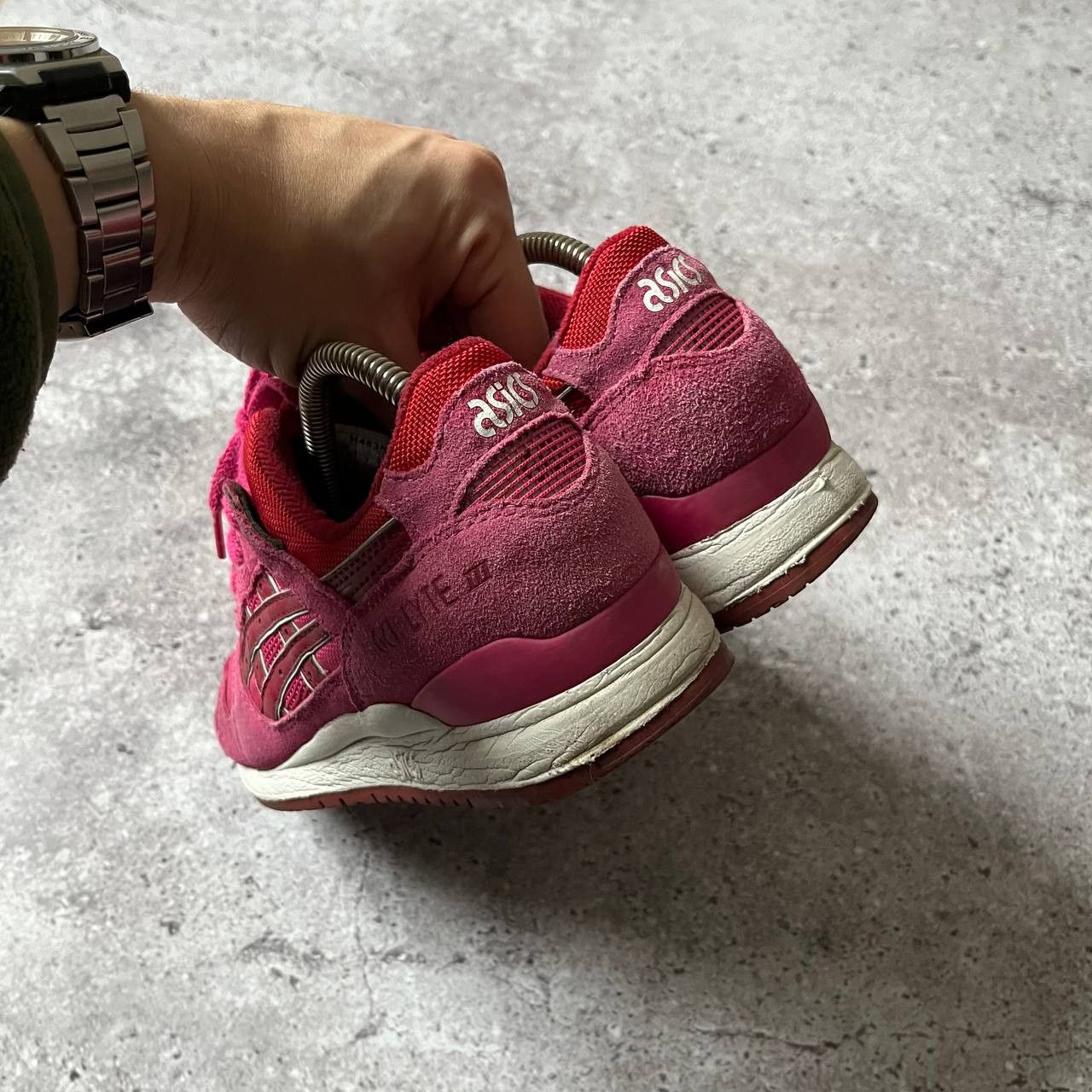 Asics Asics Gel Lyte 3 Pink Sports Running Sneakers Size US 7 / IT 37 - 5 Thumbnail