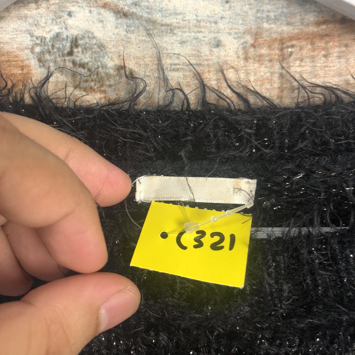 GU DL GU Black shaggy fur Mohair Knitwear #C321 Size M / US 6-8 / IT 42-44 - 10 Thumbnail