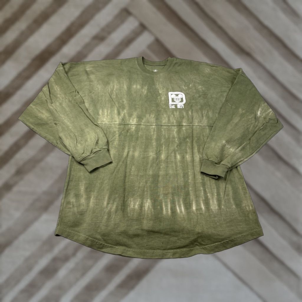 ESPIRIT VINTAGE Spirit Jersey Shirt Adult Large Green Puff Ink Disney 90s Tie Dye Crew Neck Men Size US L / EU 52-54 / 3 - 1 Thumbnail