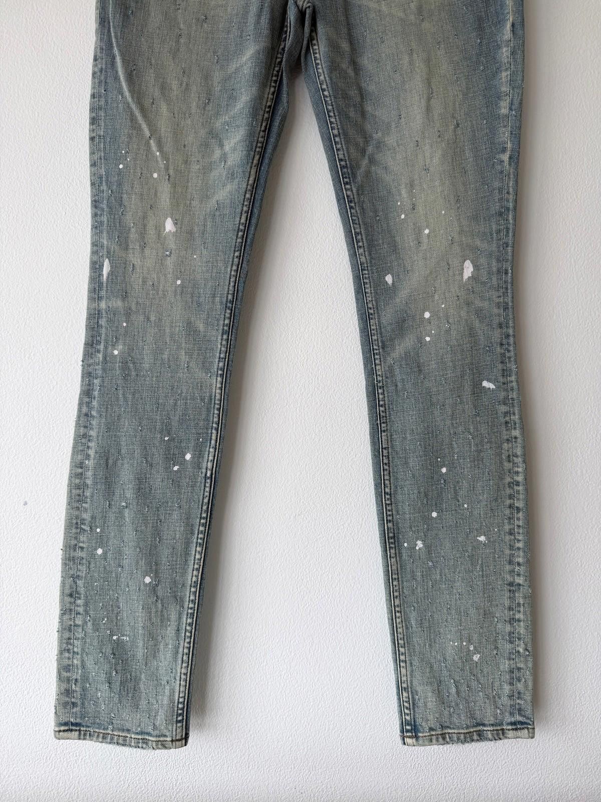 Ksubi new Ksubi mens jeans van winkle splatter distress blue 32 Size US 32 / EU 48 - 3 Thumbnail