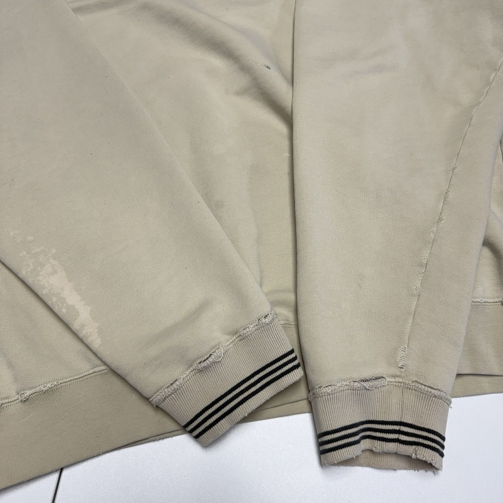Adidas × Vintage Vintage 90s Adidas Sweatshirt Mens 2XL Beige Crew Neck Embro Size US XXL / EU 58 / 5 - 10 Thumbnail