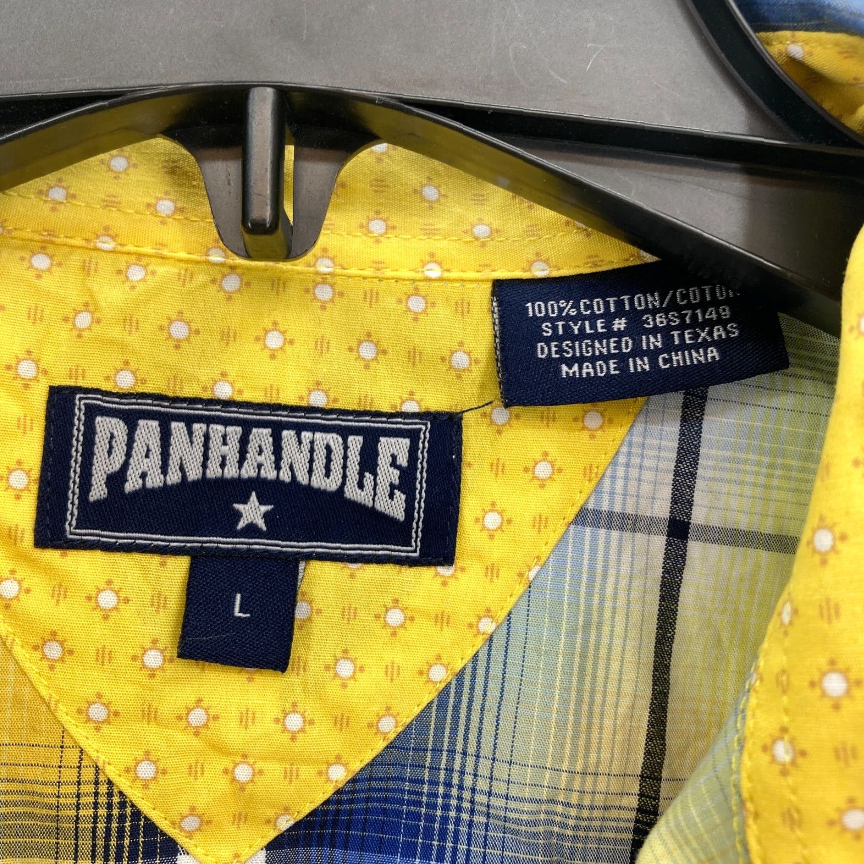 Vintage Panhandle Slim Pearl Snap Western Shirt Mens L Yellow Plaid Cowboy Rodeo Sh Size US L / EU 52-54 / 3 - 5 Thumbnail