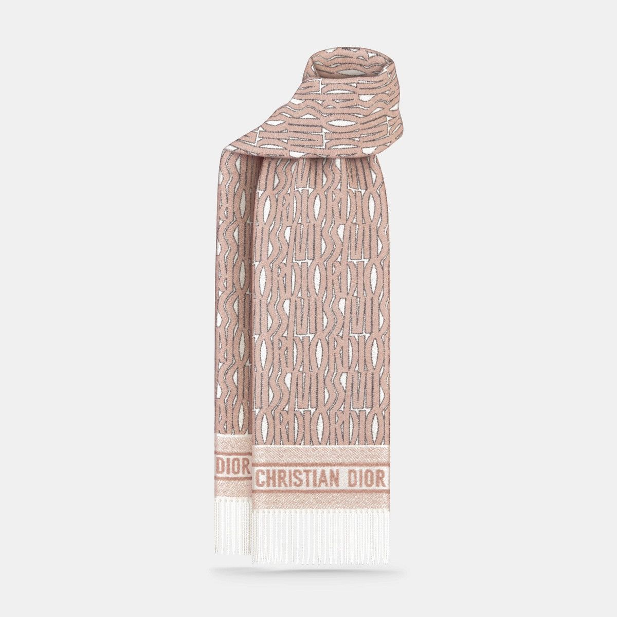 Dior o1bcso1str0226 Size:OS/Allover Scarf in Beige/White Size ONE SIZE - 2 Thumbnail