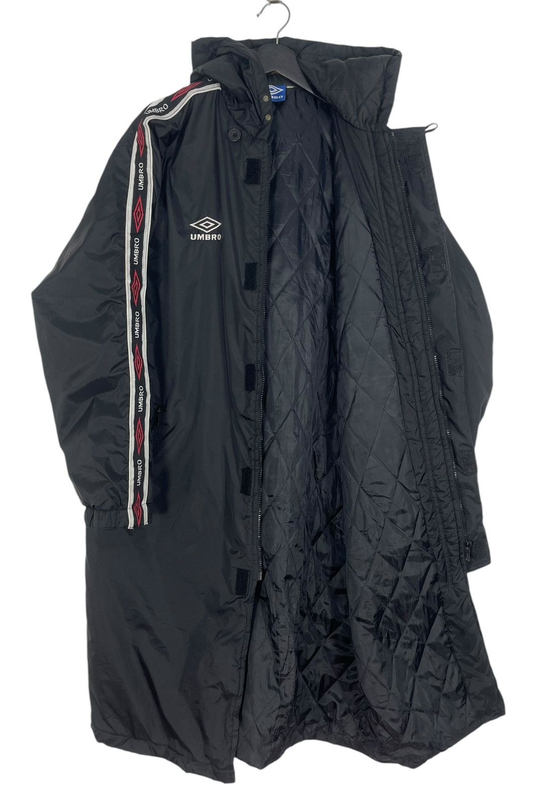 Umbro × Vintage 90s VINTAGE UMBRO CHROME LOGO LONG JACKET Size US L / EU 52-54 / 3 - 8 Thumbnail