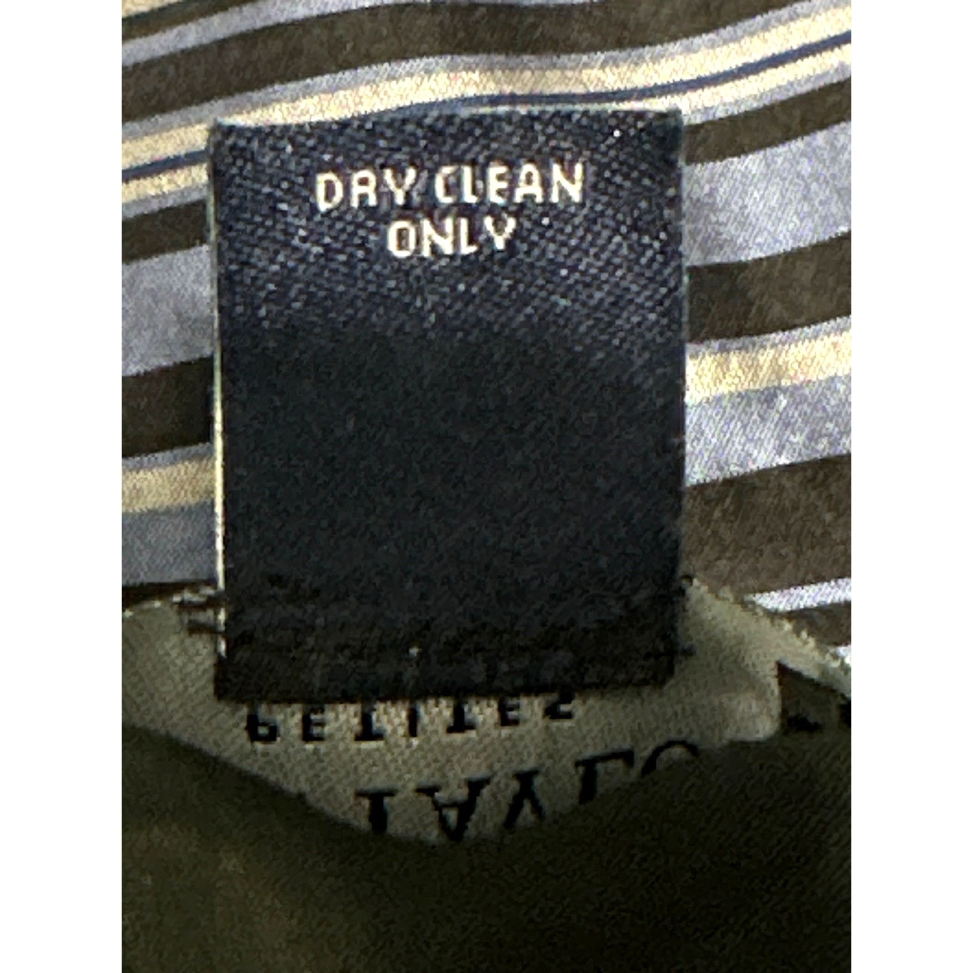 Ann Taylor Ann Taylor Petites 2P Navy Blue Striped Silk Sleeveless Blou Size XS / US 0-2 / IT 36-38 - 10 Thumbnail