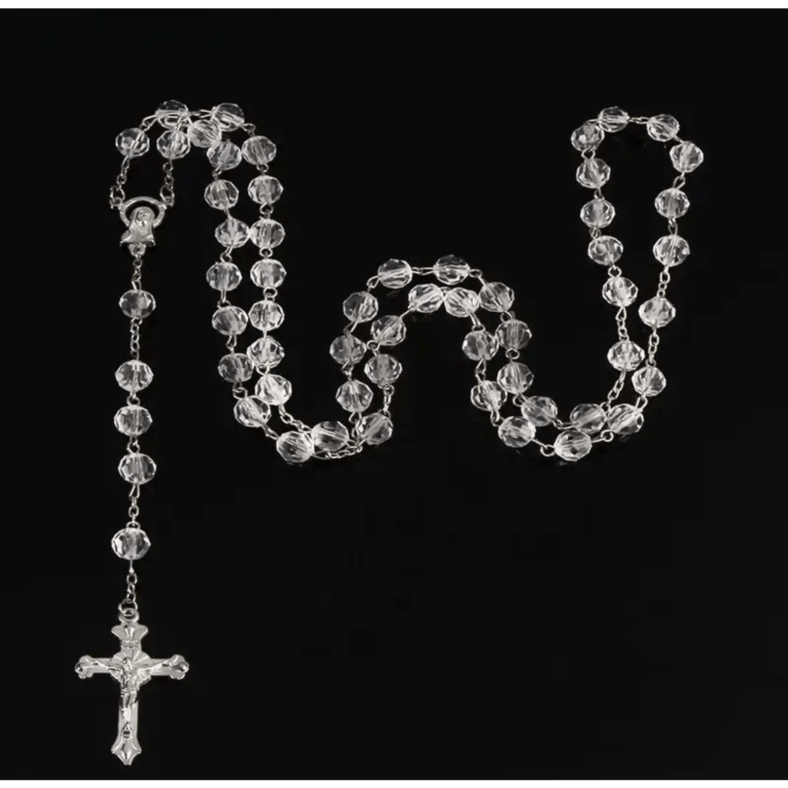 Jewelry Saint Benedict Rosary Necklace Chain Catholic Church Jesus Size ONE SIZE - 1 Thumbnail