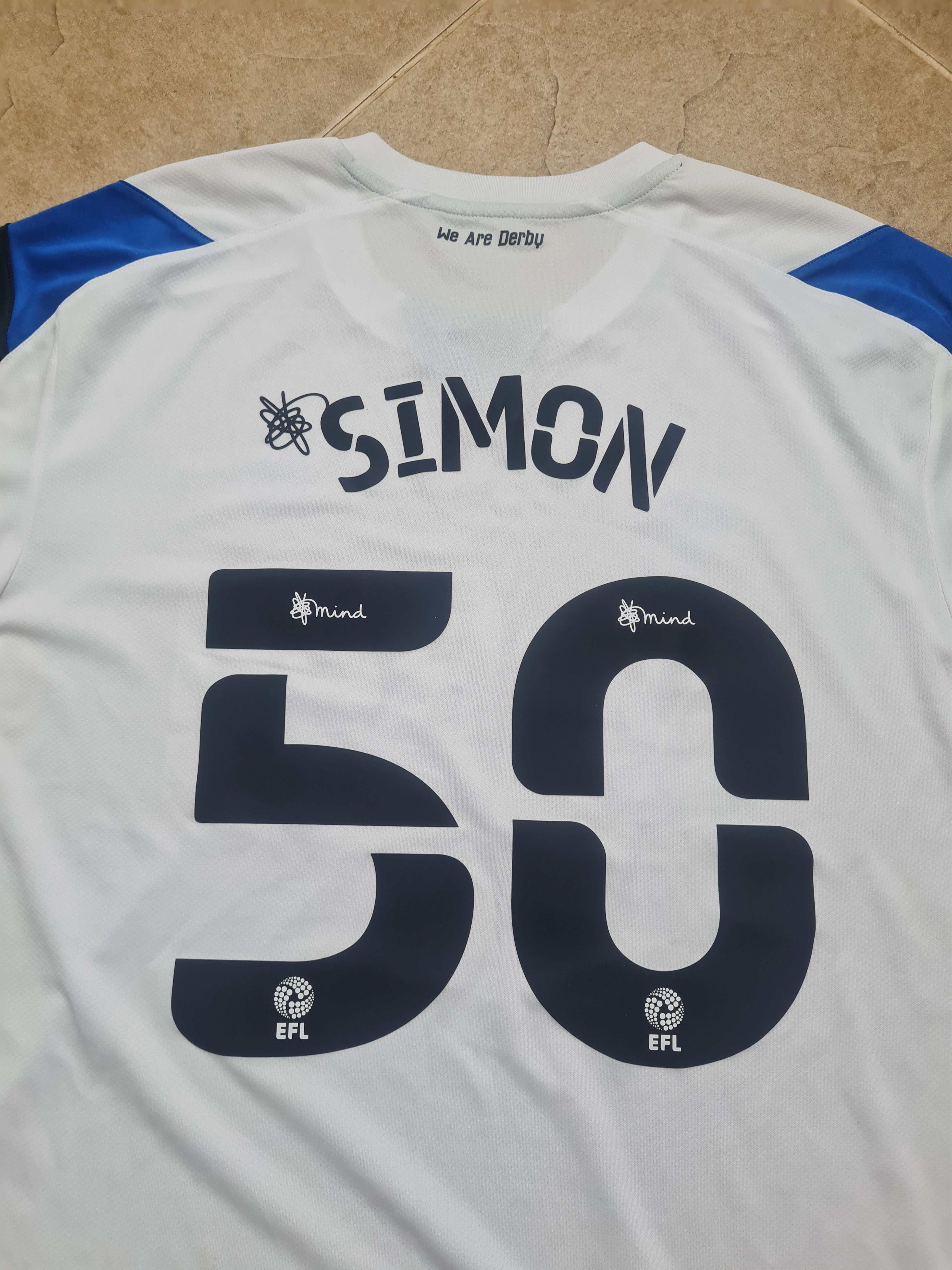 Umbro Soccer Jersey Derby County Football Shirt Umbro #50 Simon Size US XXL / EU 58 / 5 - 20 Thumbnail