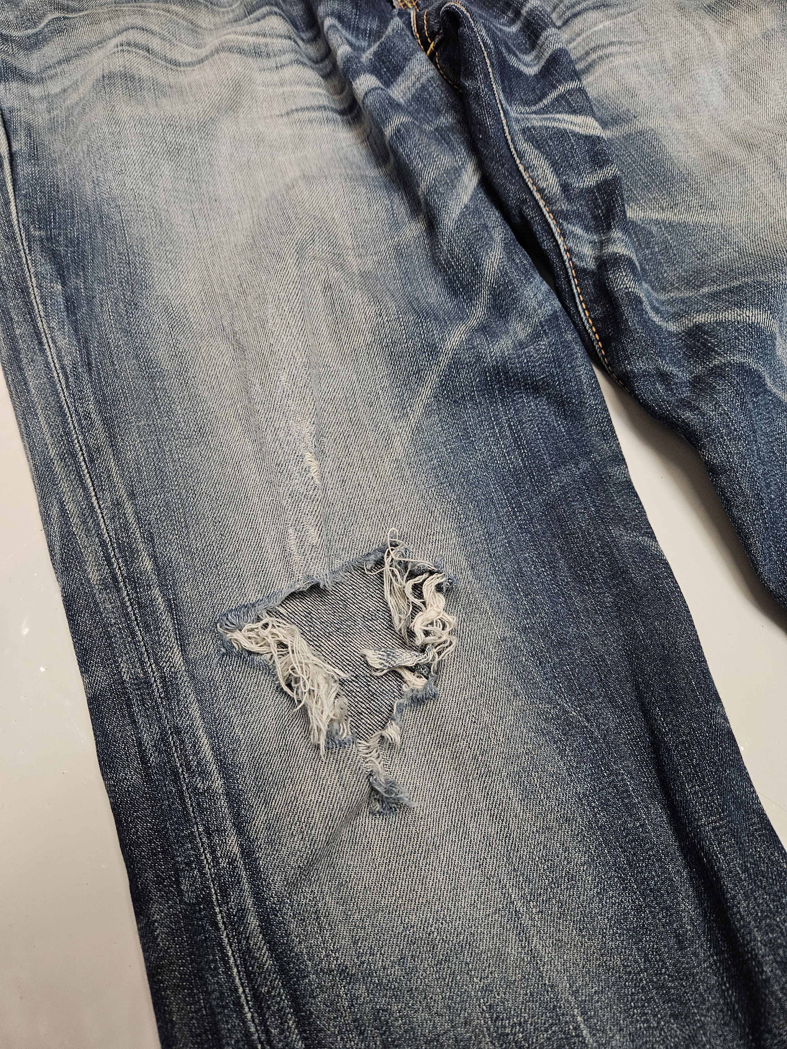 Edwin Edwin blue trip distressed washed bootcut denim Size US 34 / EU 50 - 6 Thumbnail