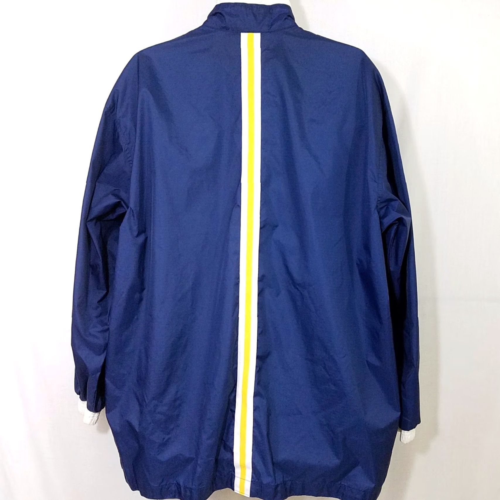 Nike VINTAGE Nike Windbreaker Jacket Mens Size Large 90s Racer Racing Stripe Oversize Blue Zip Size US L / EU 52-54 / 3 - 4 Thumbnail