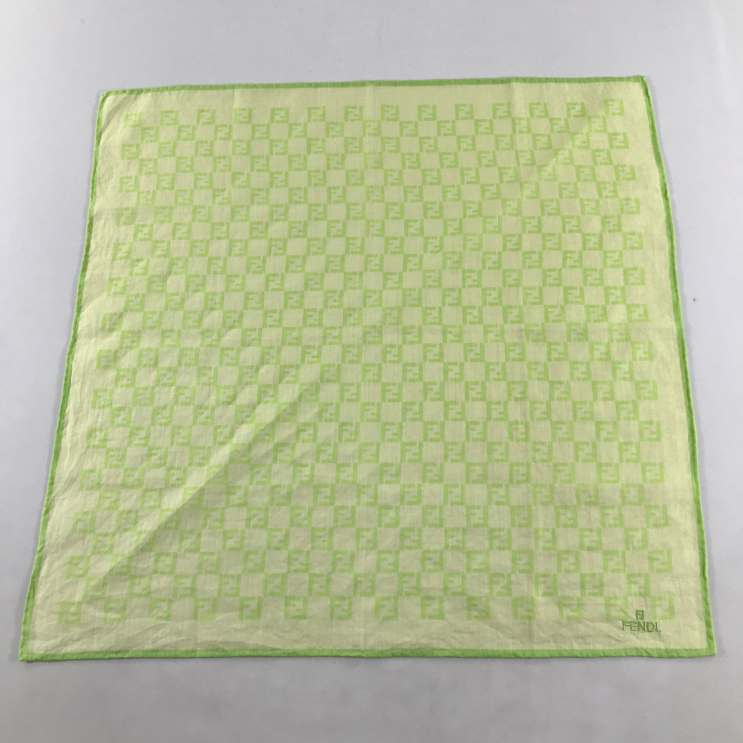 Vintage FeNdI Monogram FF Handkerchief Neckerchief Bandana H03 Size ONE SIZE - 2 Thumbnail