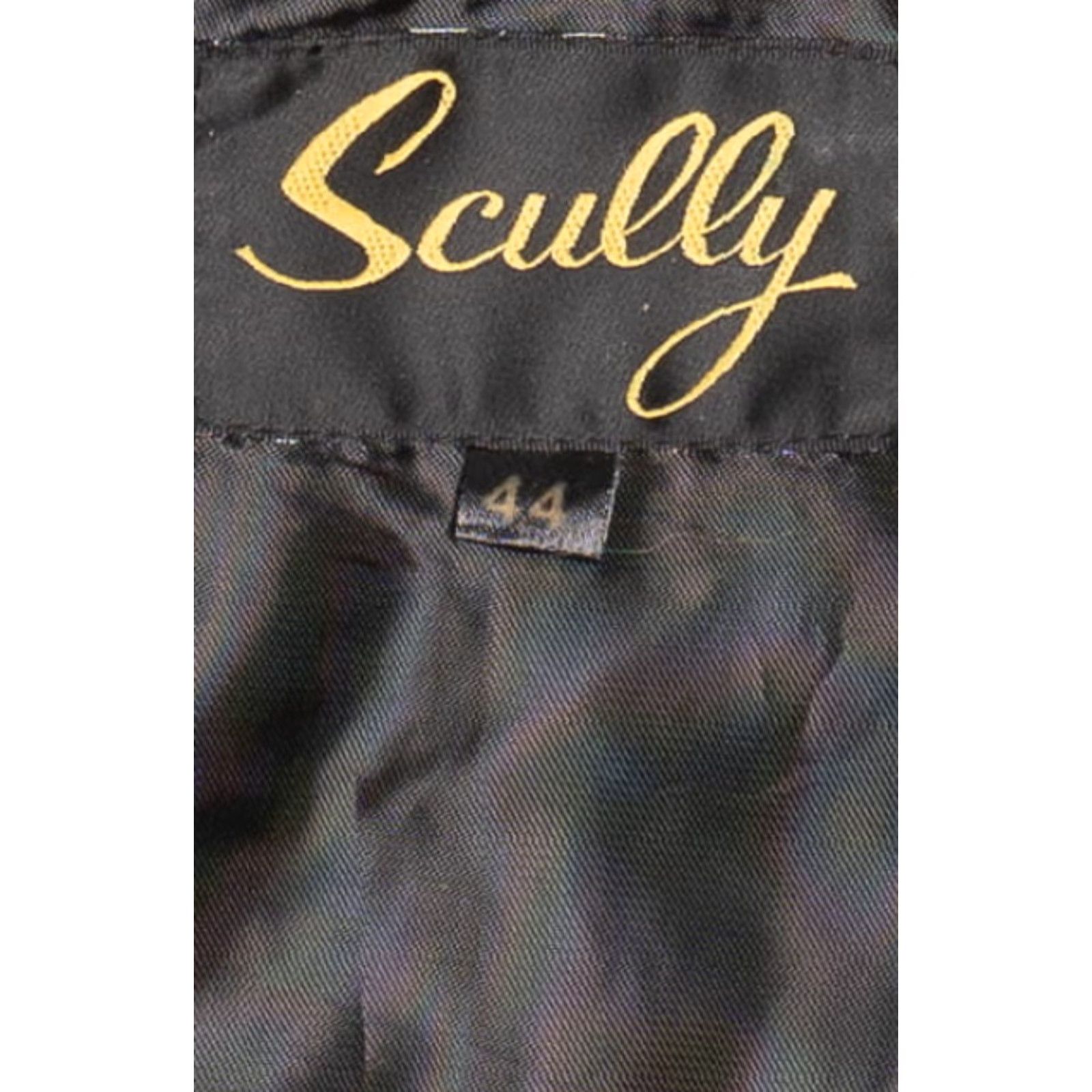 Scully VINTAGE Scully Leather Vest Shirt Black 1990s X-Large Mens Size US XL / EU 56 / 4 - 4 Thumbnail
