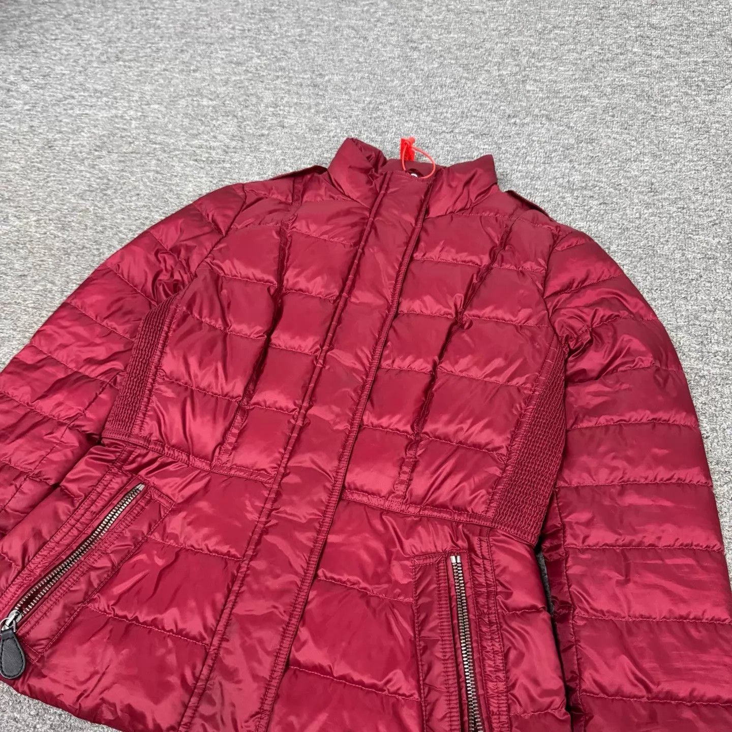 Burberry Burberry Wine Red waist-stand-collar down jacket S 99new Size S / US 4 / IT 40 - 4 Thumbnail