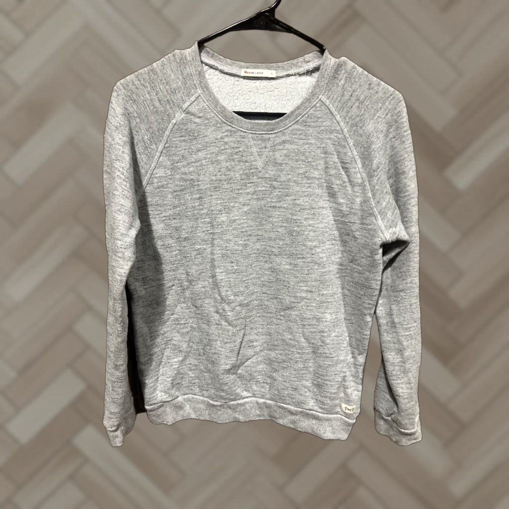Marine Layer Marine Layer Womens Small Grey Pullover Sweater Crew Neck Classic Casual Lightweight USA Shirt? Size S / US 4 / IT 40 - 1 Thumbnail