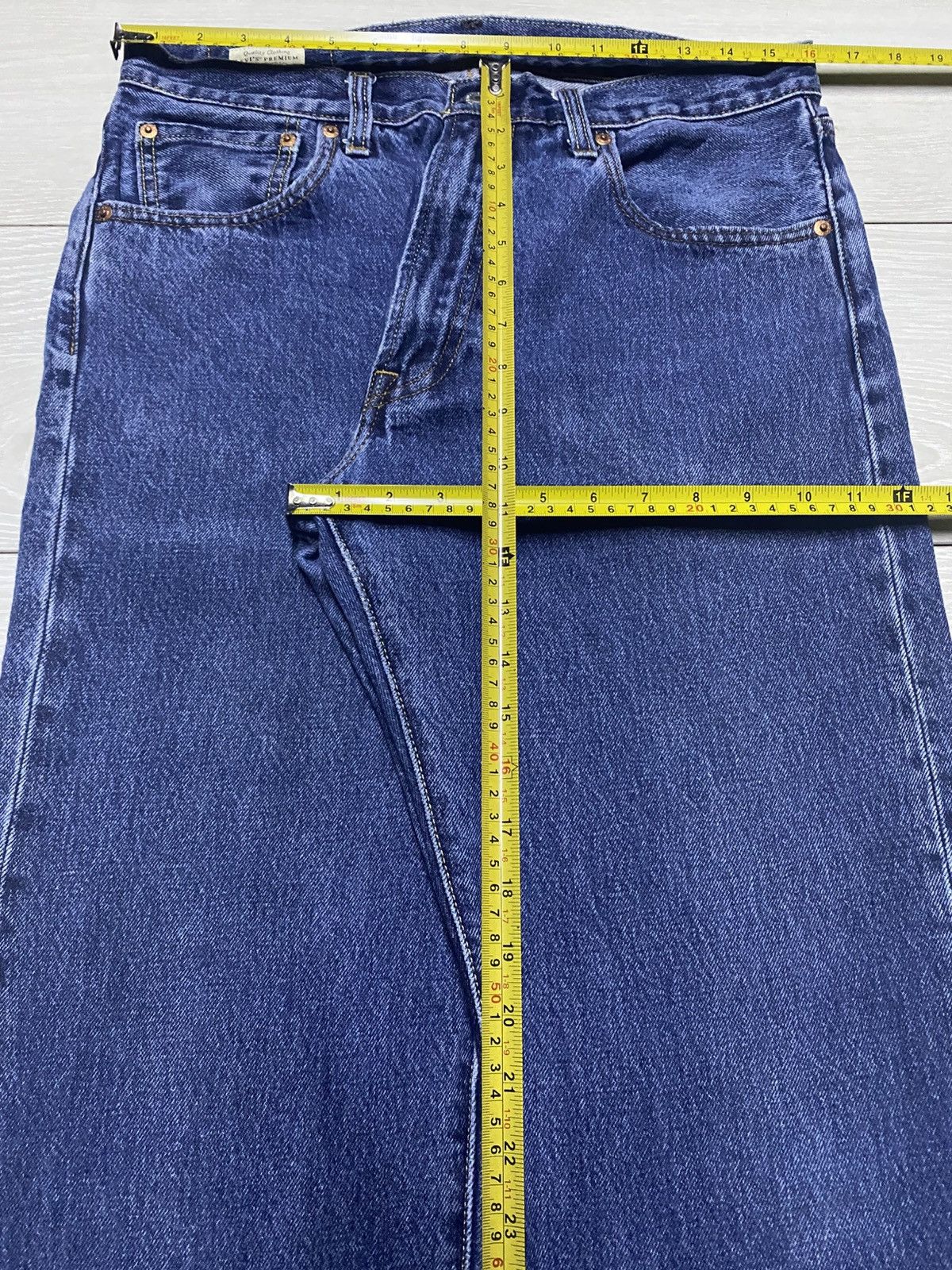 Levi's Vintage Levis Big E Blue Wash Distressed Loose Jeans Size US 32 / EU 48 - 12 Thumbnail