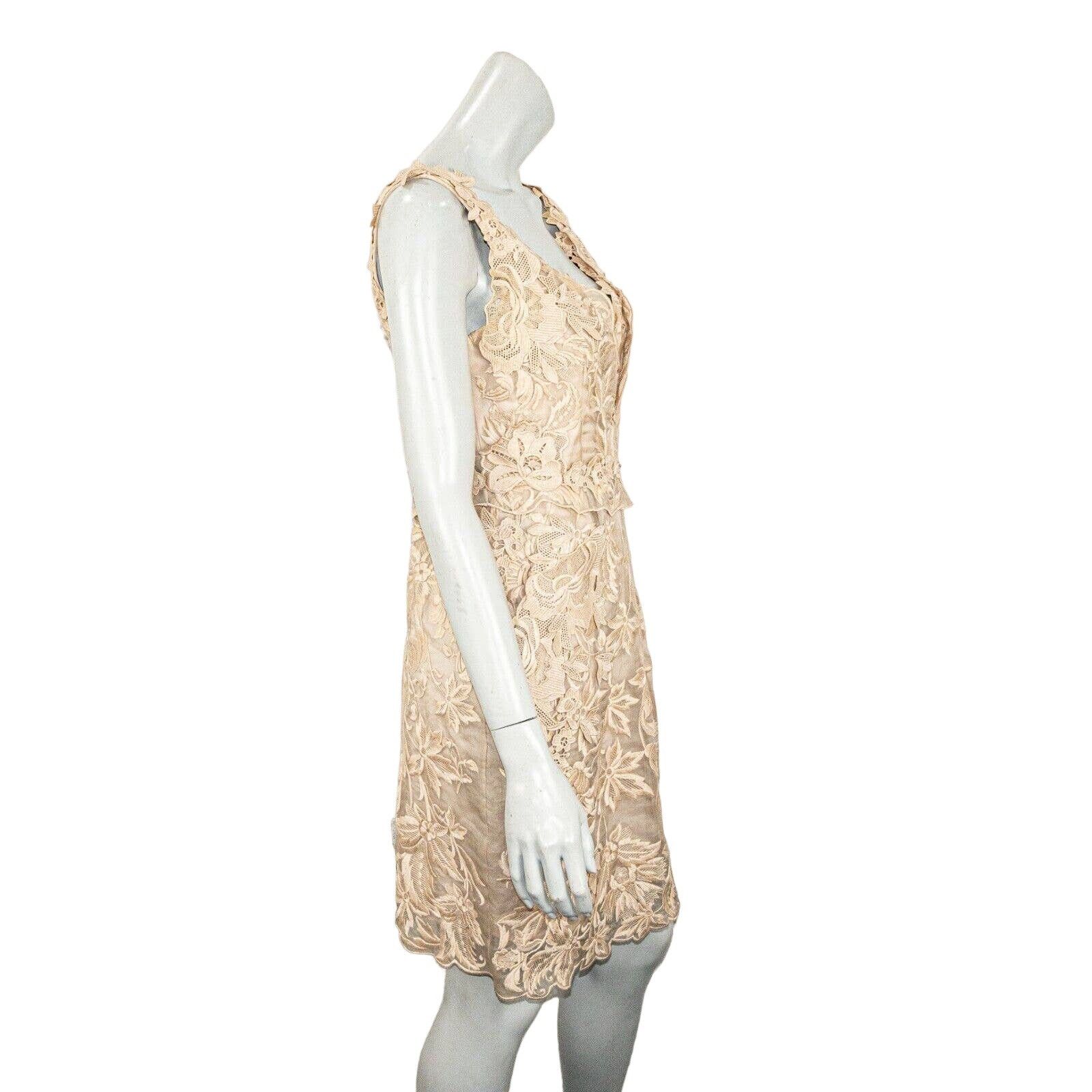 KOBI HALPERIN KOBI HALPERIN Emme Lace Dress in Champagne beige Size M / US 6-8 / IT 42-44 - 6 Thumbnail