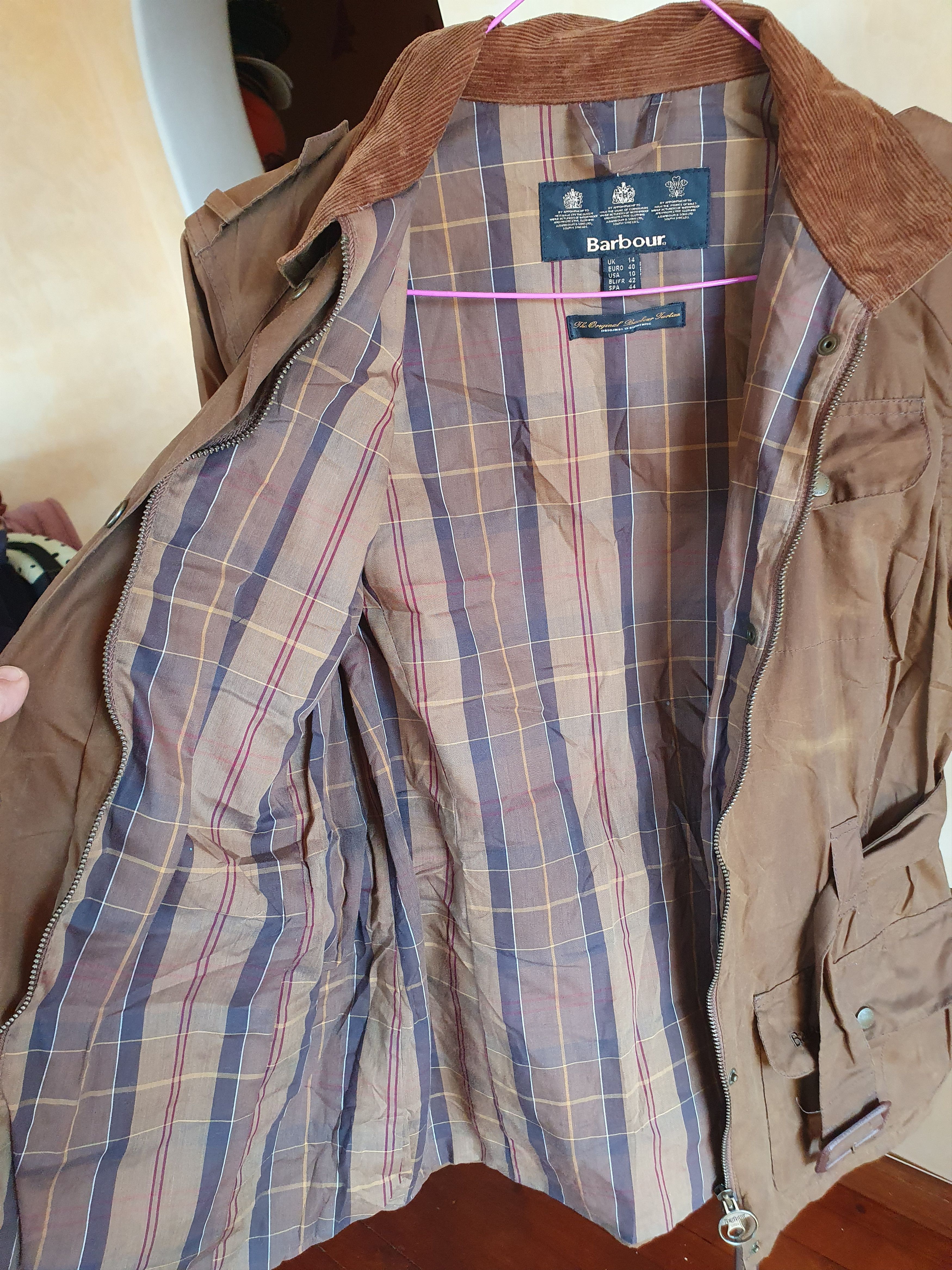 Barbour Barbour L77 Flyweight Wax Amelia Jacket Womens Belted Size L / US 10 / IT 46 - 4 Thumbnail