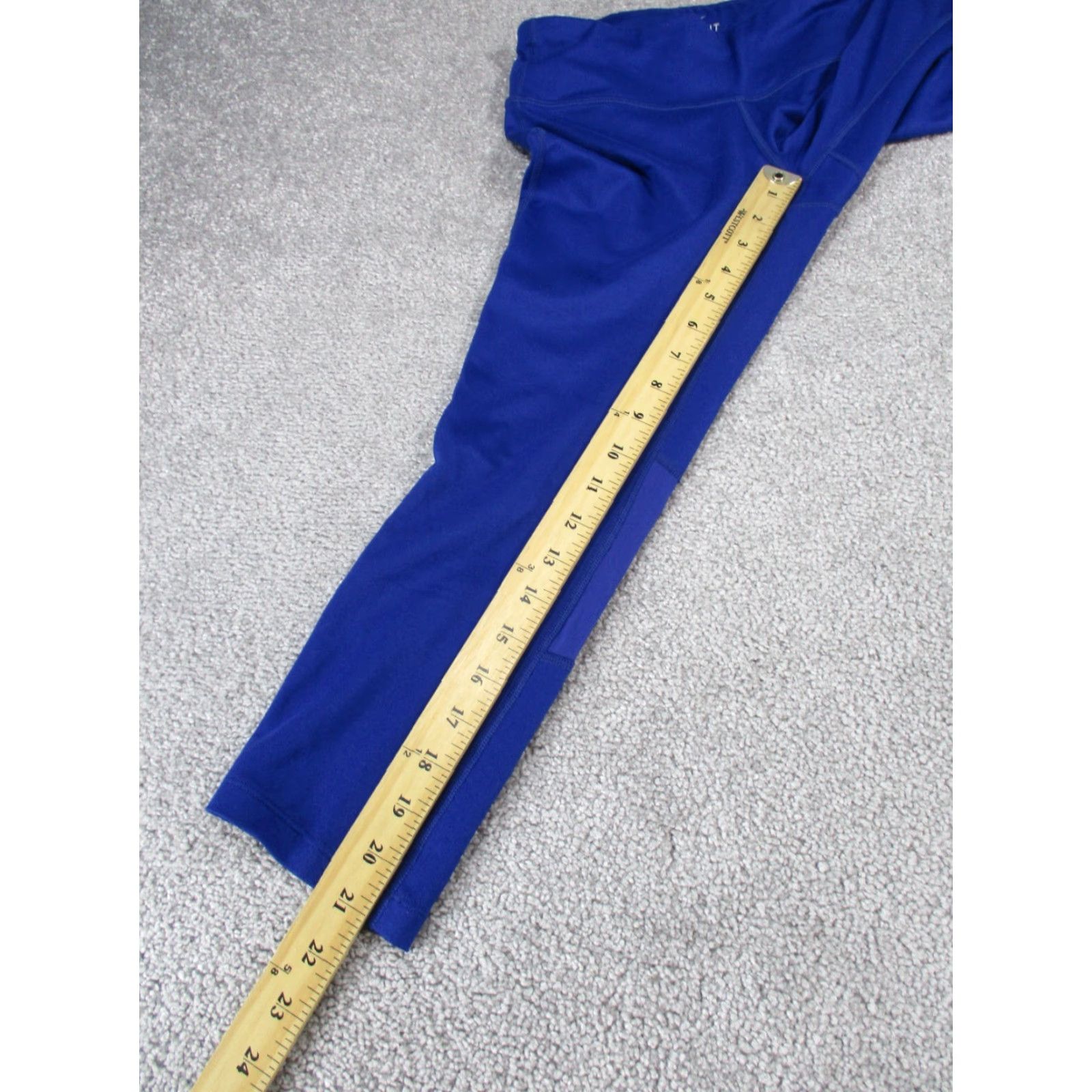 Nike VINTAGE? No. Nike Leggings Women XS Dri-Fit Blue Cropped Athletic Fit Activewear Gym Running Yoga Size 26" / US 2 / IT 38 - 4 Thumbnail