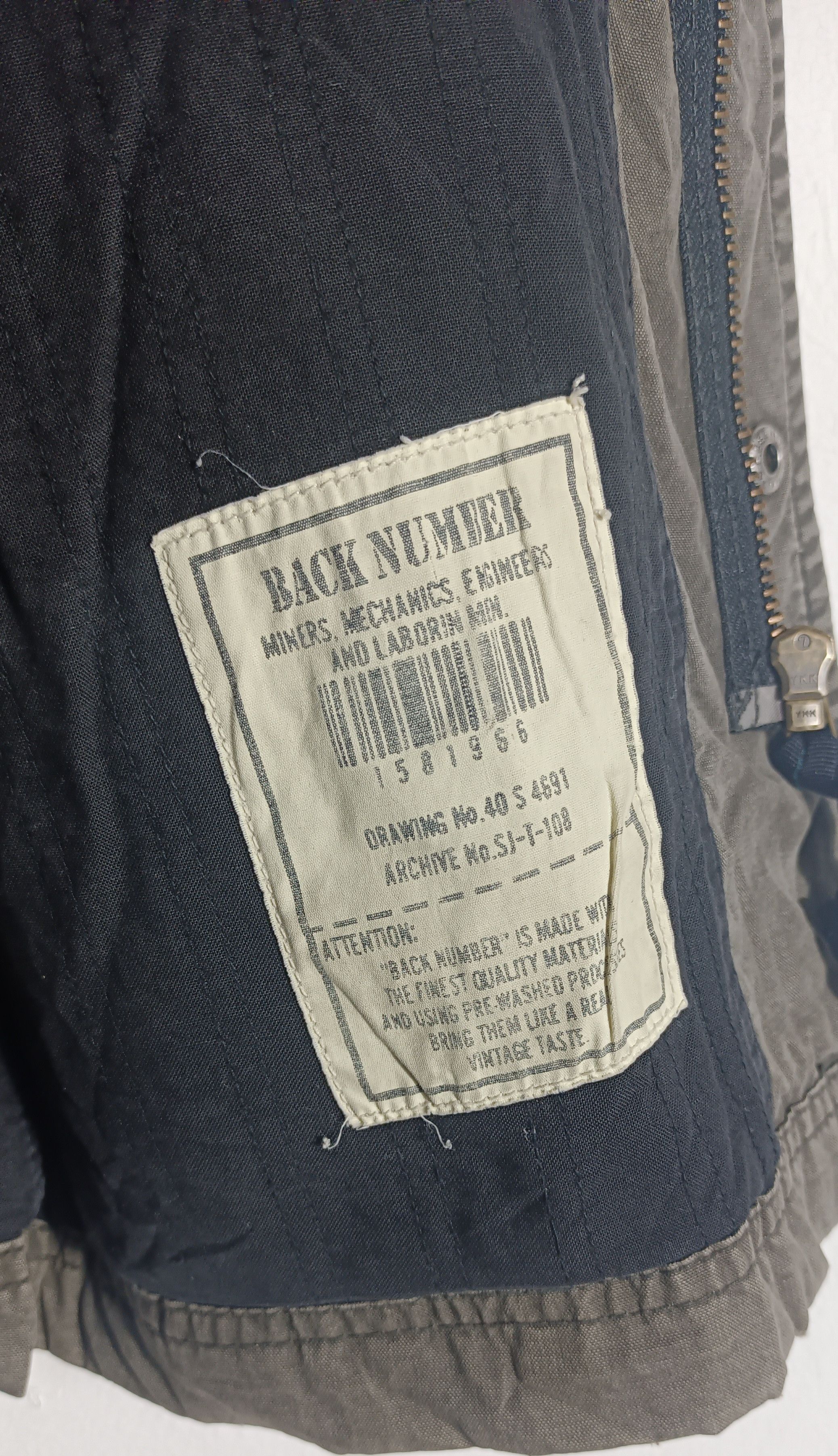 Japanese Brand × Vintage Fashion🔥🔥Vintage Back Number Army Fashion Style Size US M / EU 48-50 / 2 - 20 Thumbnail