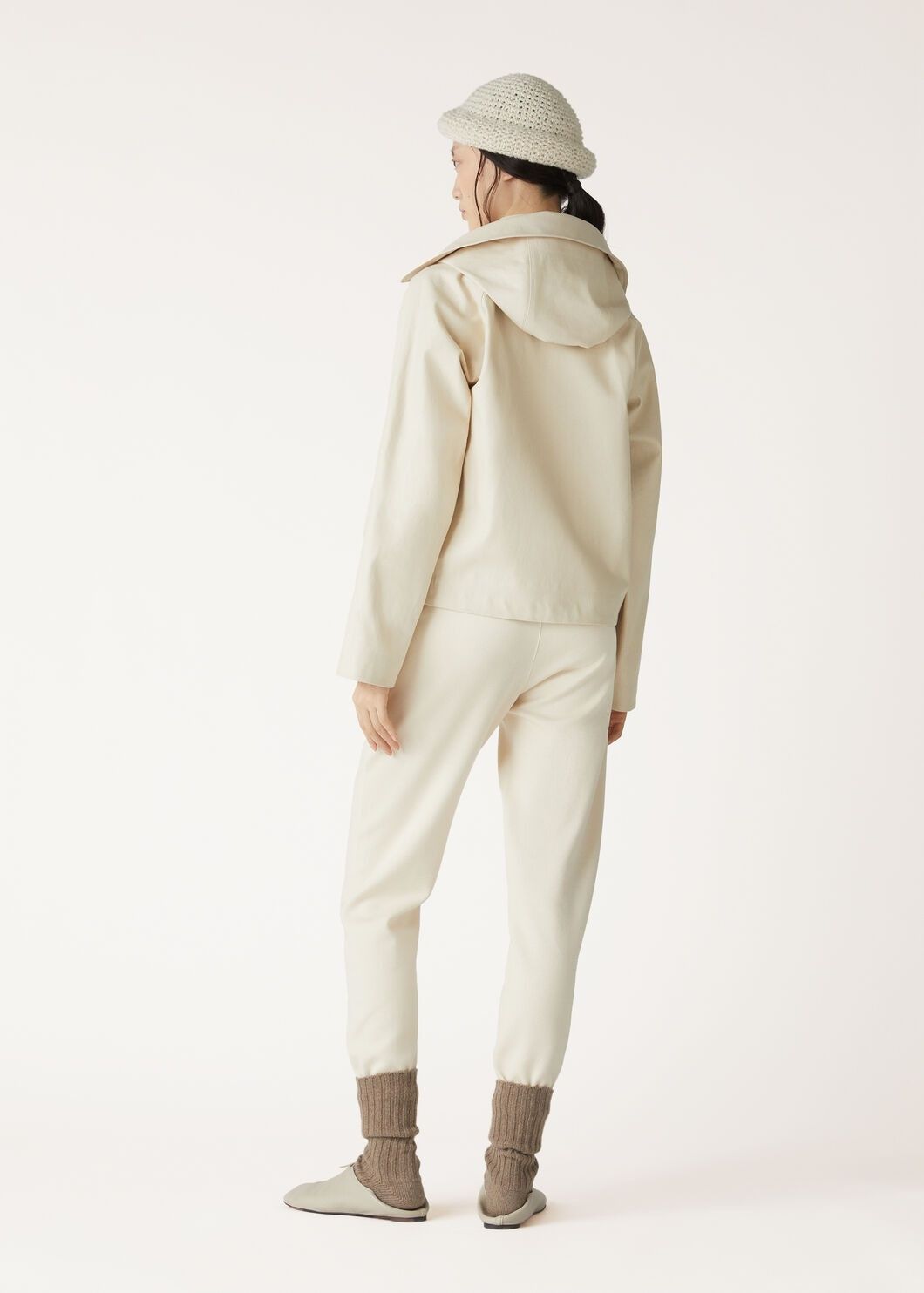 Loro Piana o1srvl11e0825 FAO3730 Lukas Blouson Jacket in Ivory Size M / US 6-8 / IT 42-44 - 5 Thumbnail