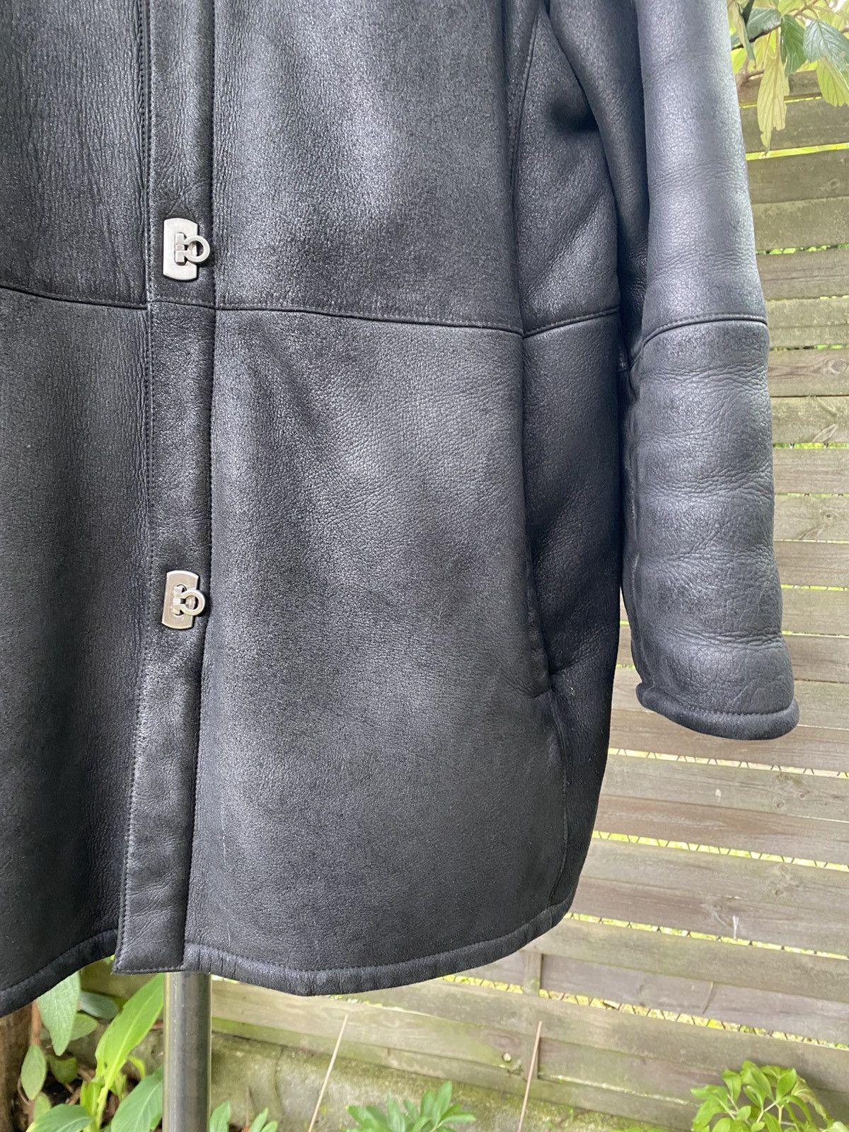 Salvatore Ferragamo Salvatore Ferragamo Shearling Leather Jacket Size US L / EU 52-54 / 3 - 3 Thumbnail