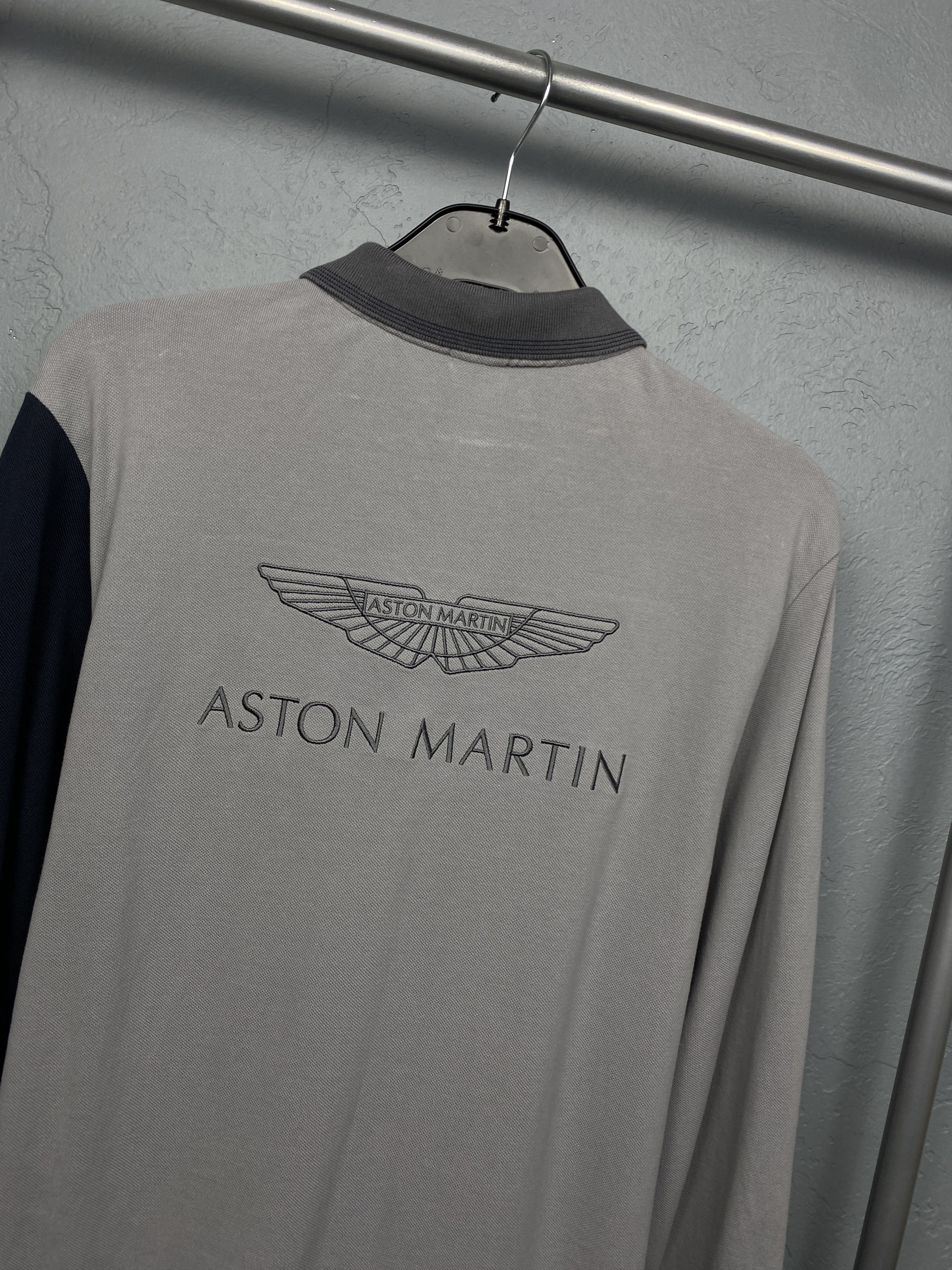 Hackett Aston Martin by Hackett Mens Long Sleeve Polo Shirt Size US M / EU 48-50 / 2 - 10 Thumbnail