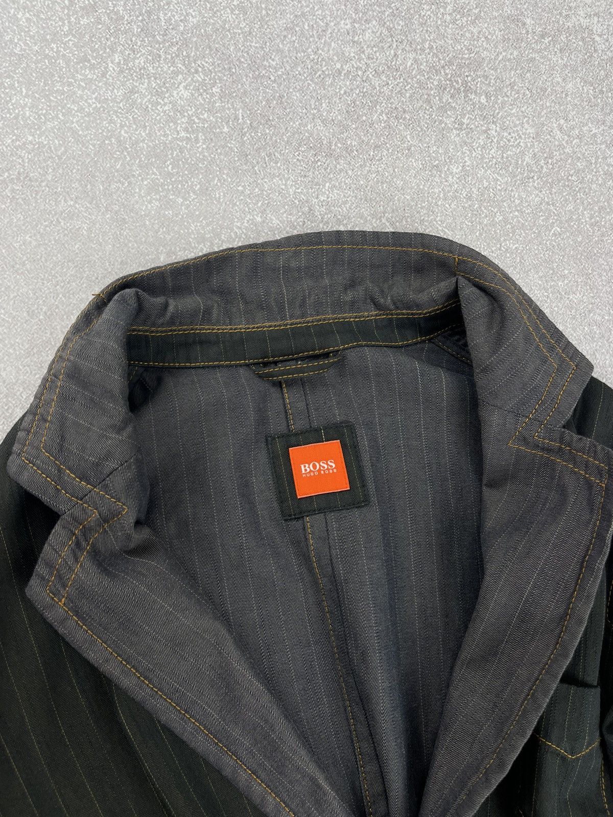 Hugo Boss × Vintage Vintage Hugo Boss Stripped Blazer Jacket Men’s Size 42R - 11 Thumbnail