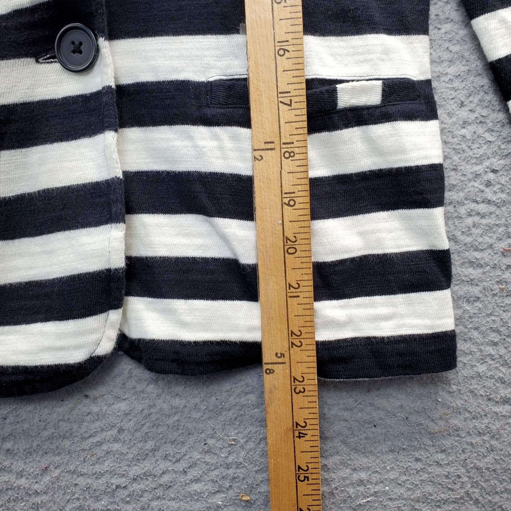Vintage Caslon Blazer Jacket Womens Small Multi Striped Knit Single Breasted Notch Lapel Size S / US 4 / IT 40 - 5 Thumbnail