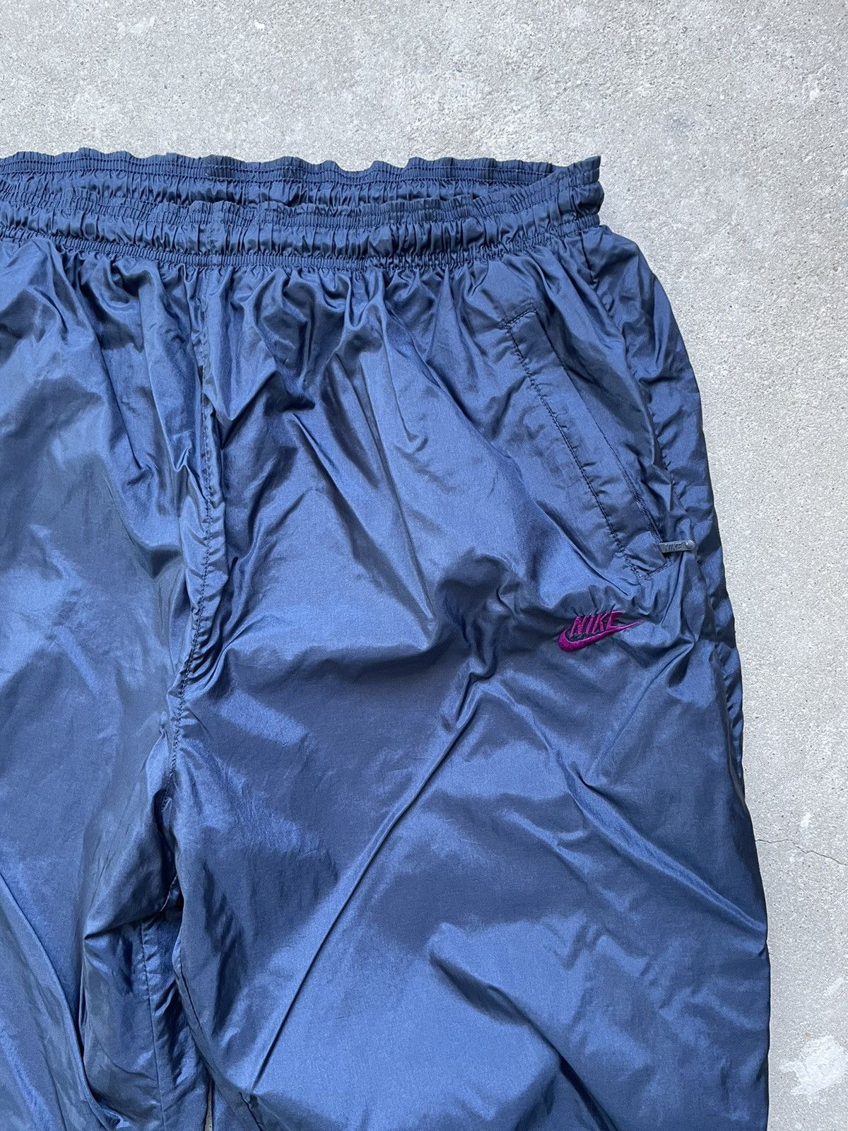 Nike × Vintage Vintage Nike track pants blue buggy Size US 34 / EU 50 - 4 Thumbnail