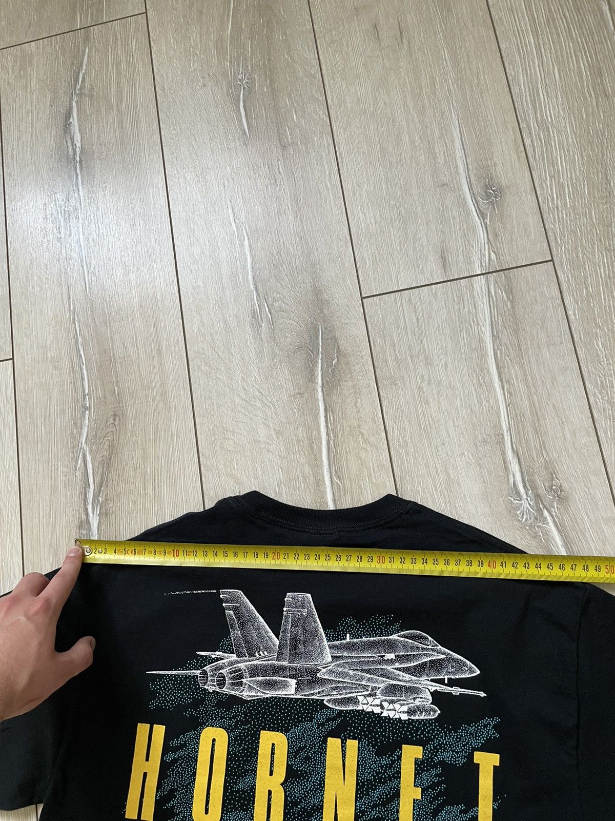 Blackbird × Vintage F/A-18 Hornet Blackbird Jet T-shirt Double Sided Aviation Size US M / EU 48-50 / 2 - 11 Thumbnail
