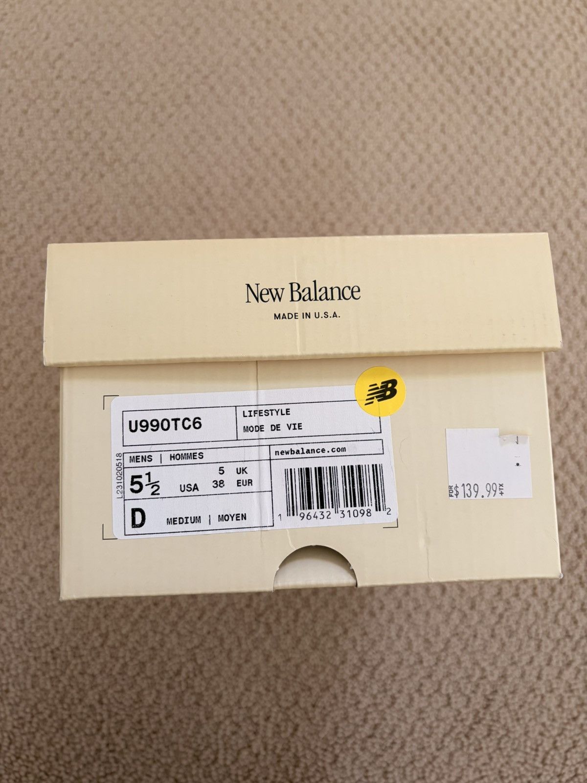 New Balance New balance 990V6 Made in USA Grey Day 2023 Men size 5.5 Size US 5.5 / EU 38 - 6 Thumbnail