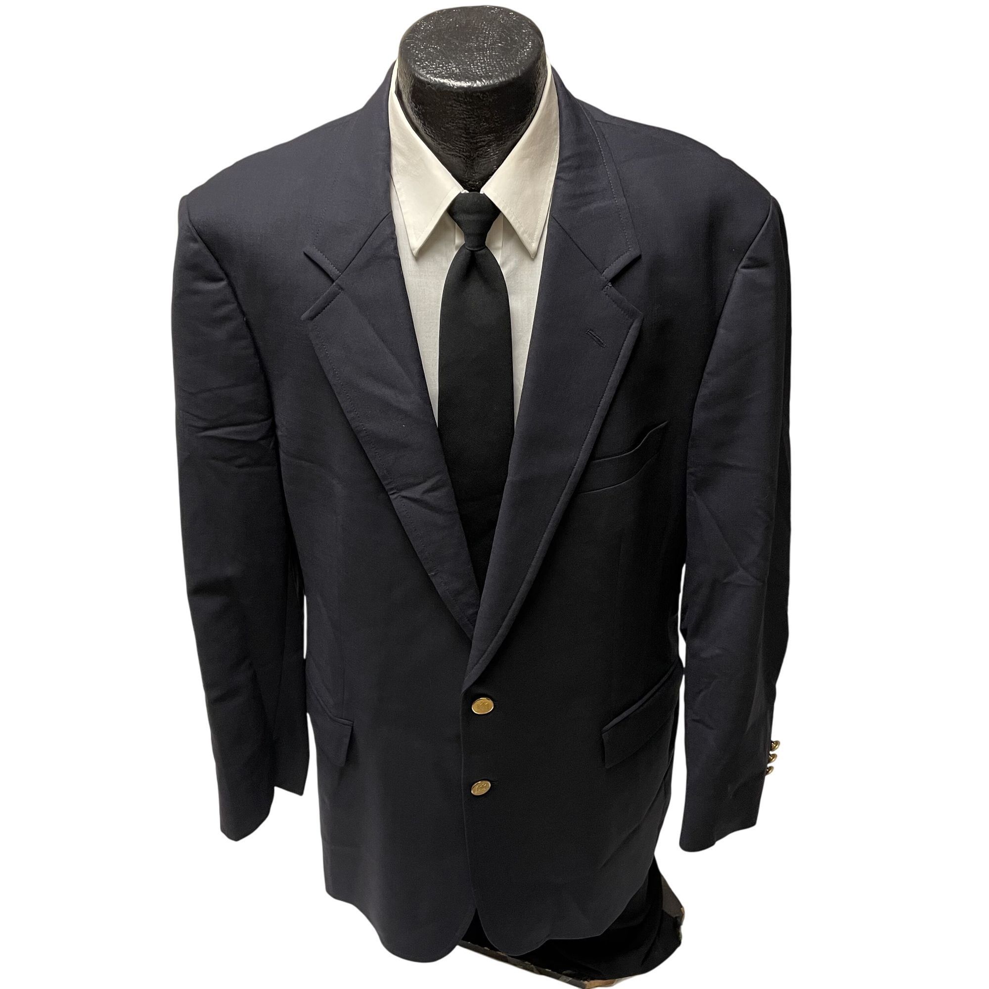 Brooks Brothers Vtg Brooks Brothers BROOKSEASE NAVY Blue Sport Coat Size 44L - 1 Thumbnail