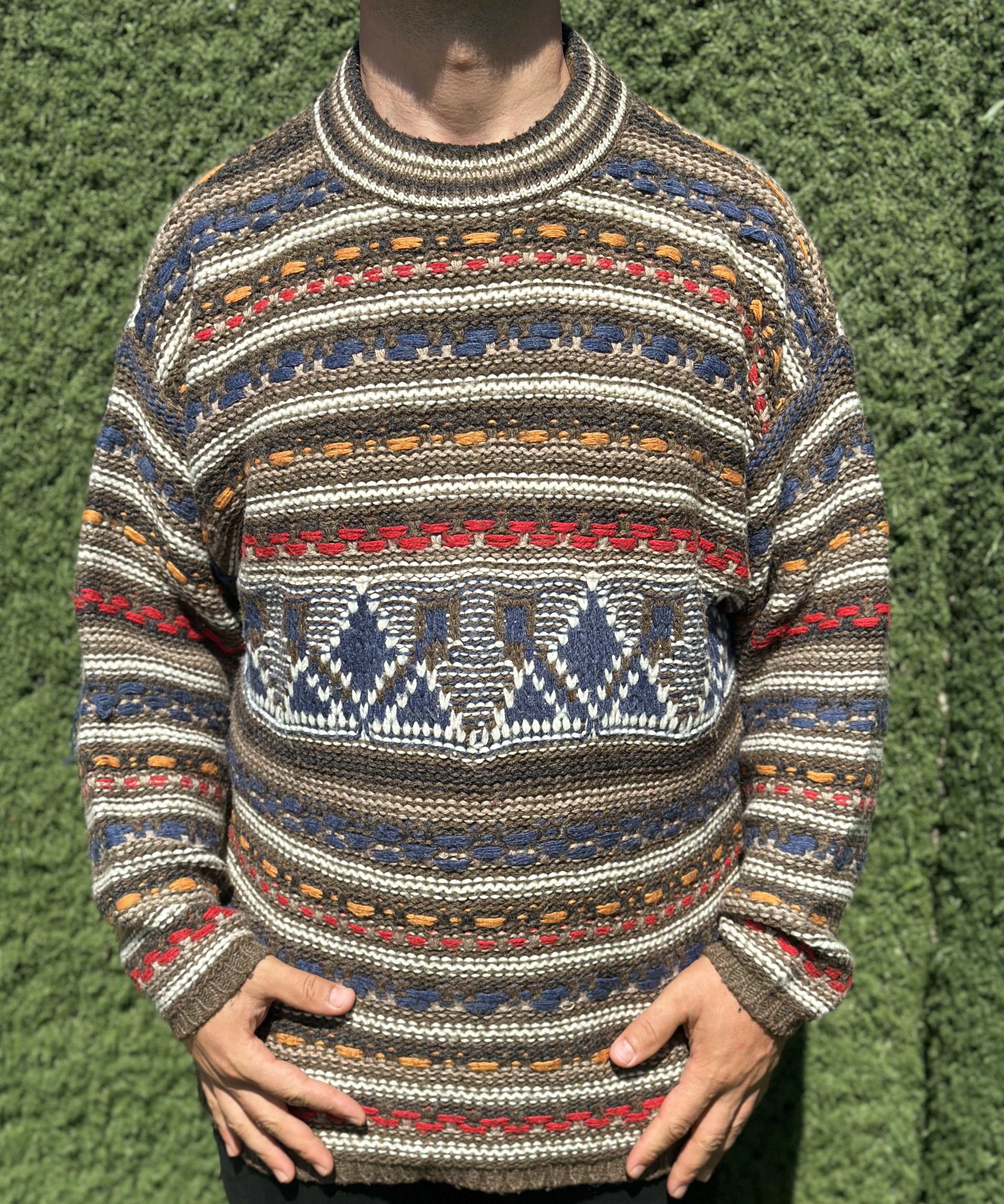 Missoni Vintage 1993 Missoni Sport Rainbow Pullover Cosby Size XL Size US XL / EU 56 / 4 - 8 Thumbnail