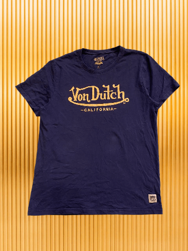 Von Dutch Von Dutch Distressed Logo Relaxed Fit T Shirt Size US L / EU 52-54 / 3 - 1 Thumbnail
