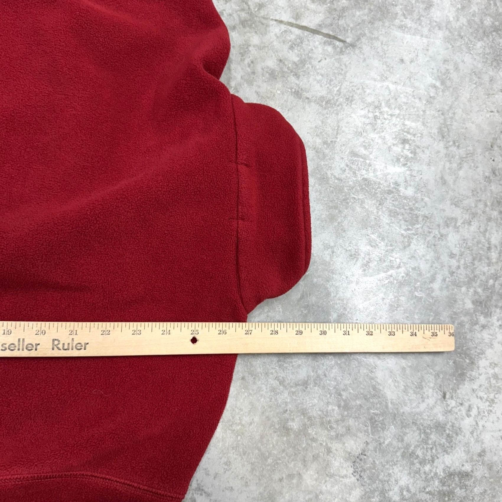 Nautica Nautica Pullover Mens Small Red 1/4 Zip Fleece Embroidered Sail Made USA Sweatshirt Polyester Zipper Logo Solid Pattern Boys/Mens? Size US S / EU 44-46 / 1 - 7 Thumbnail