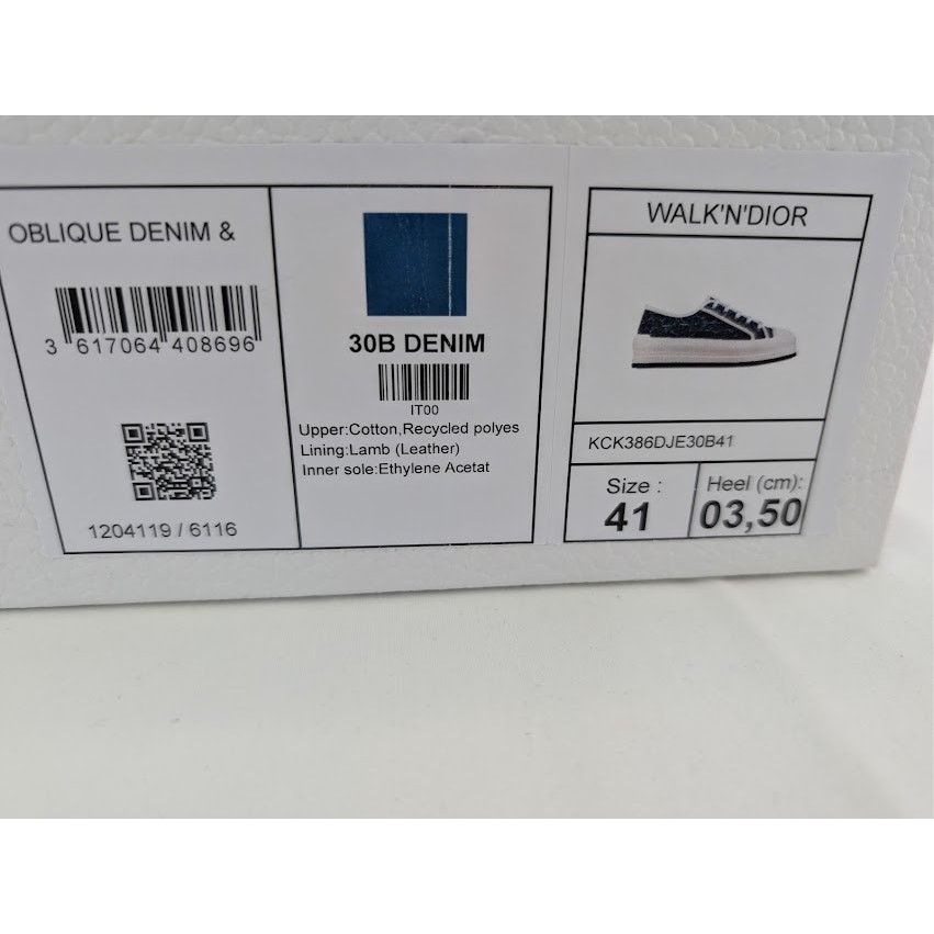 Dior o1rshd1 Walk'n'Dior Platform Sneaker Blue Stonewashed Effect Size US 11 / IT 41 - 23 Thumbnail